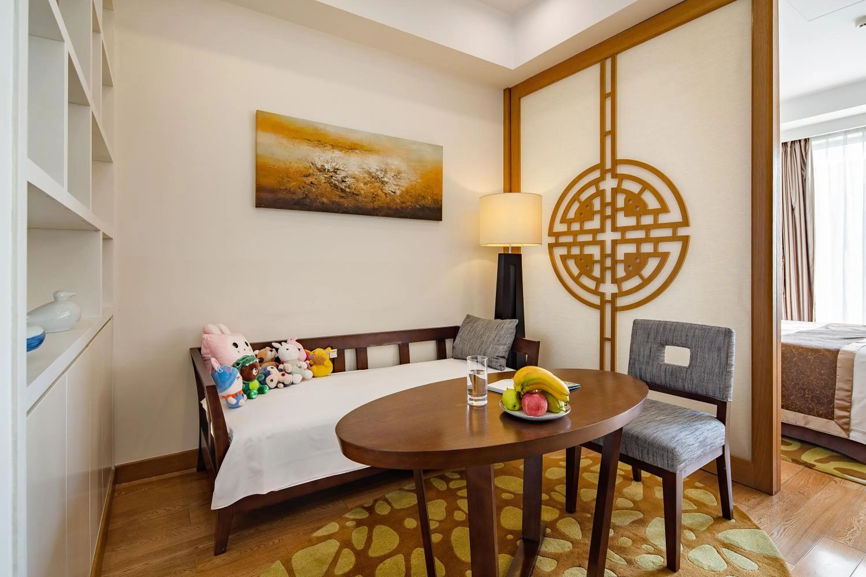 Living room, Bed in Shama Heda Serviced Apartment