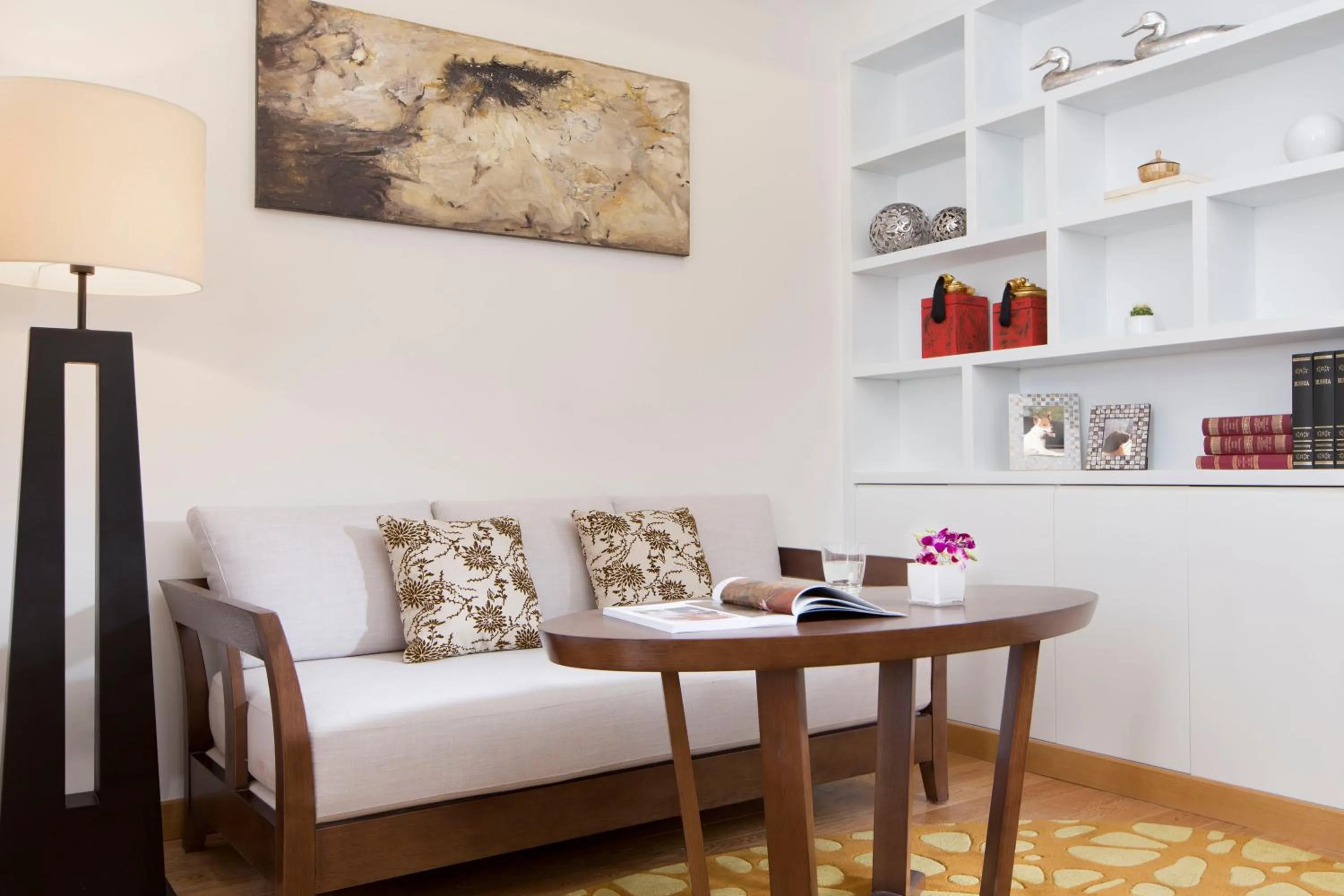 Decorative detail, Bed in Shama Heda Serviced Apartment