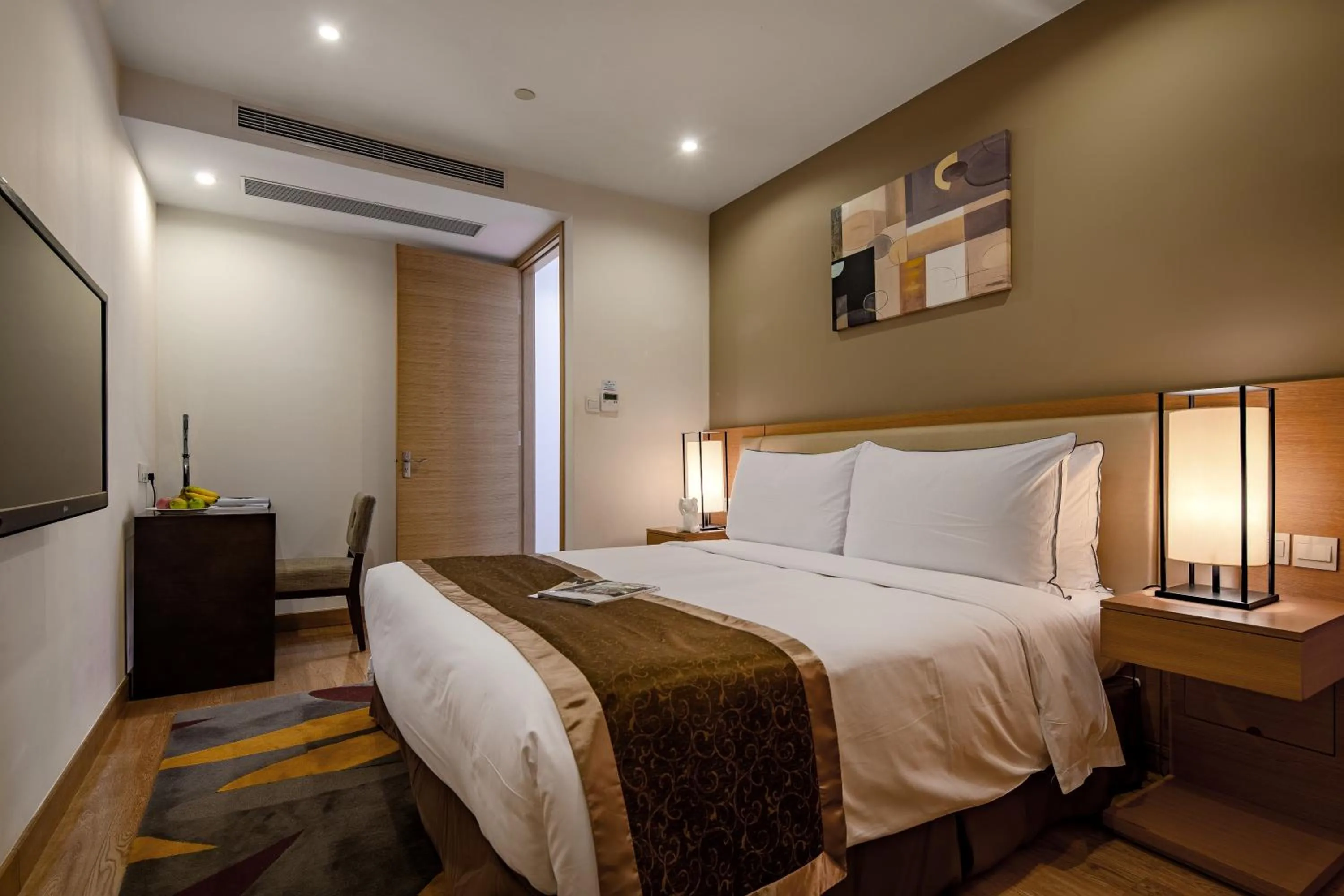 Bedroom, Bed in Shama Heda Serviced Apartment