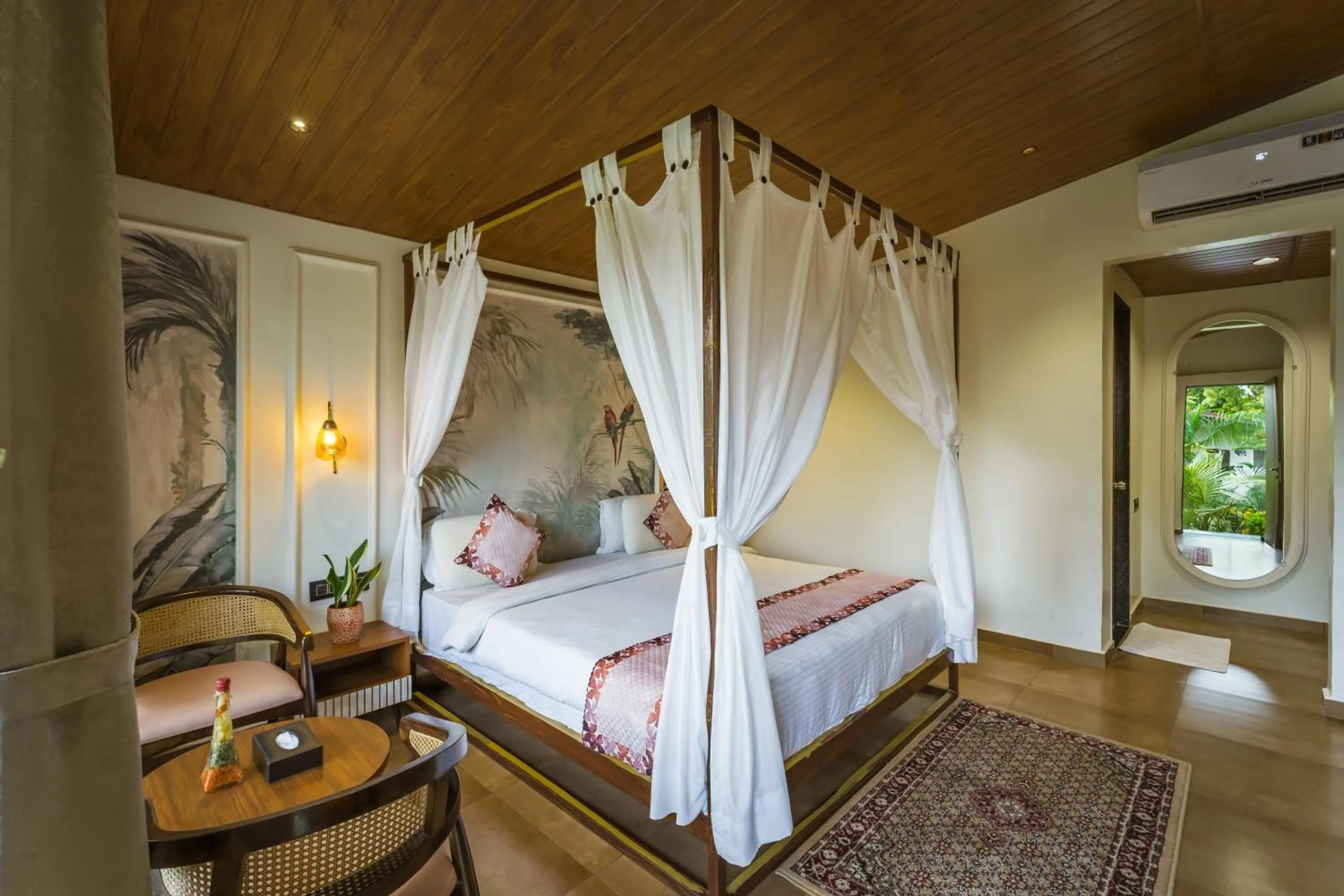 Bed in RiverView Tent Resort
