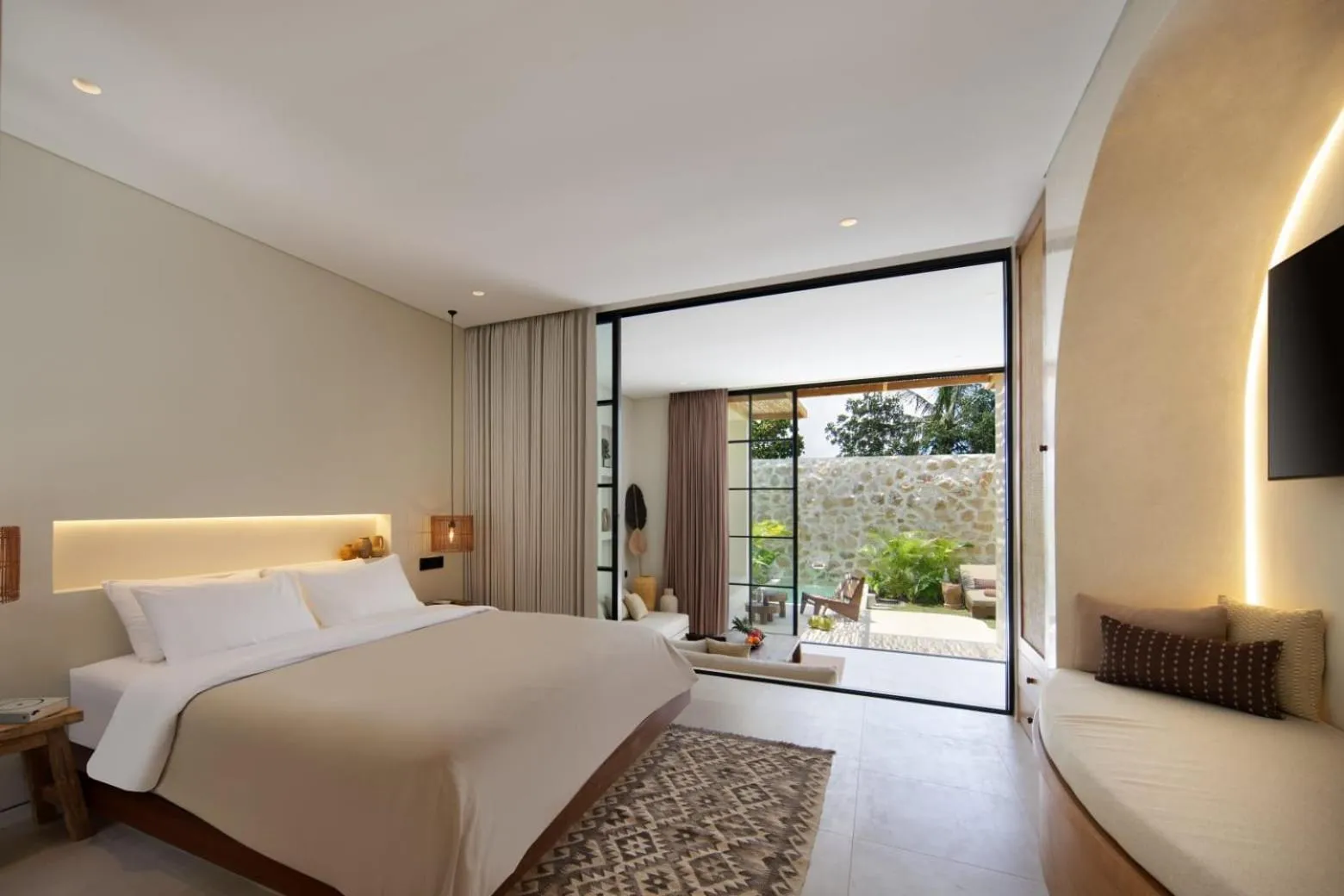 Bed in Tias Villas