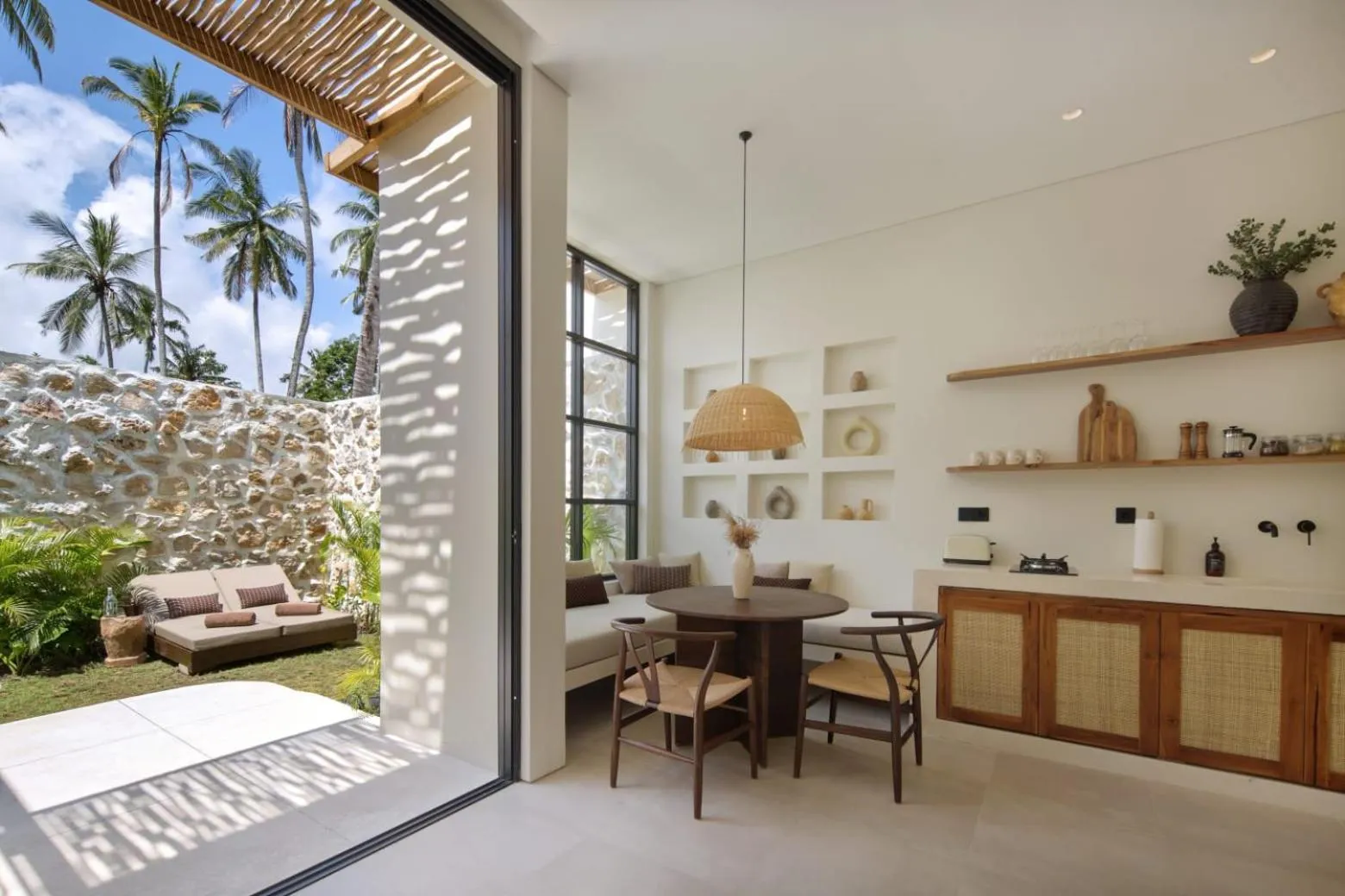 Seating area in Tias Villas