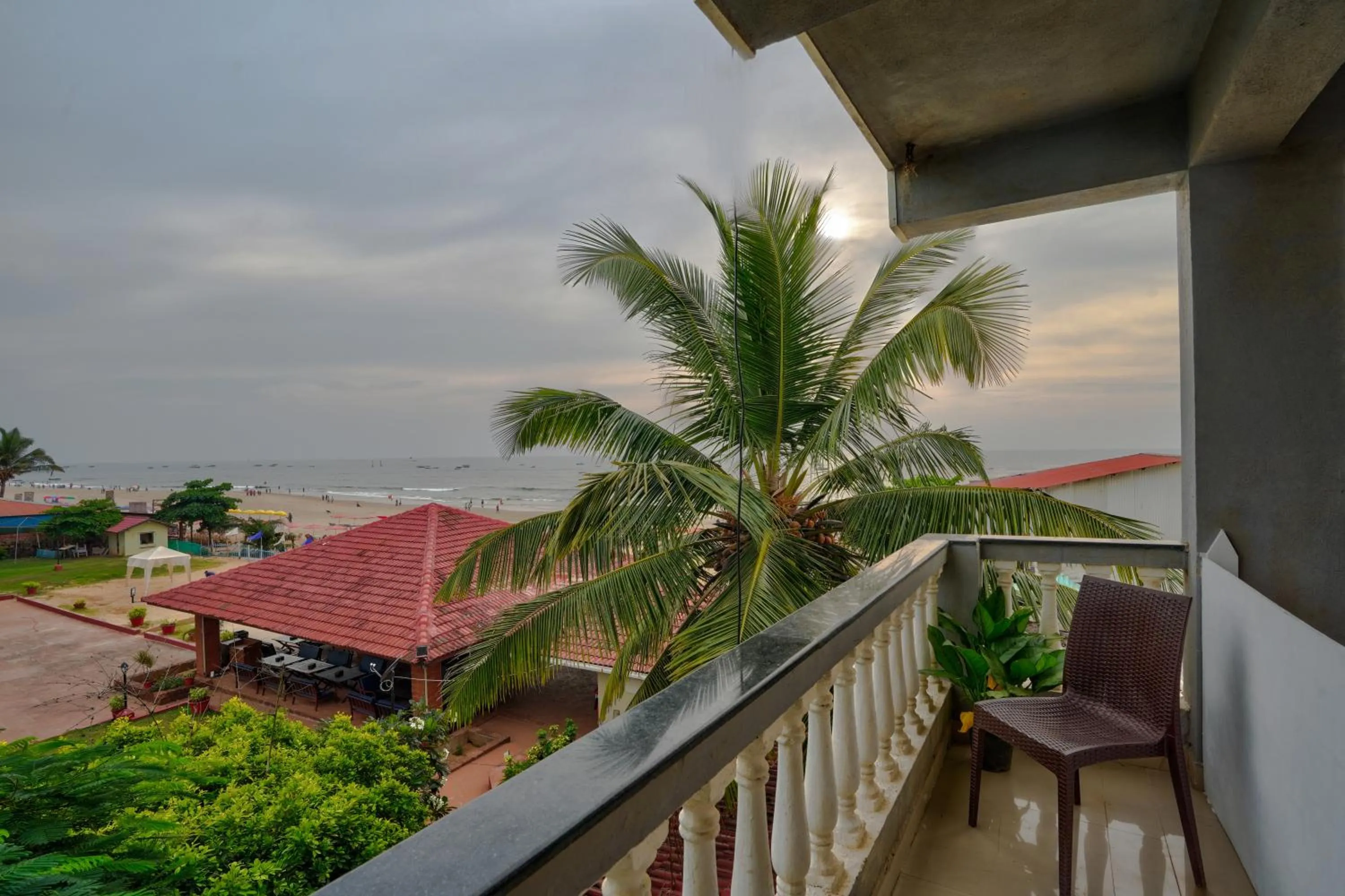 Balcony/Terrace in Hotel Salty Waves Baga