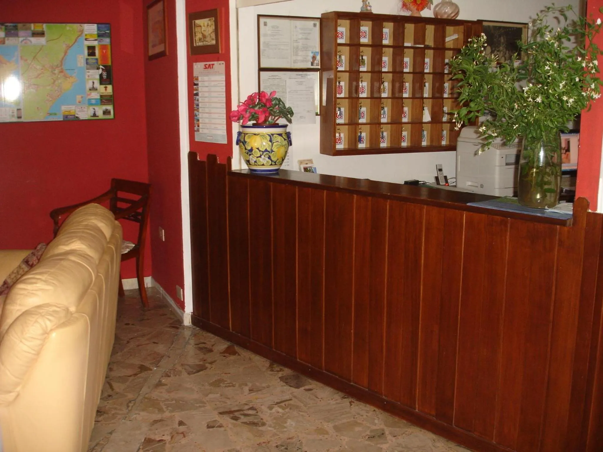 Lobby or reception in Hotel La Rusticana