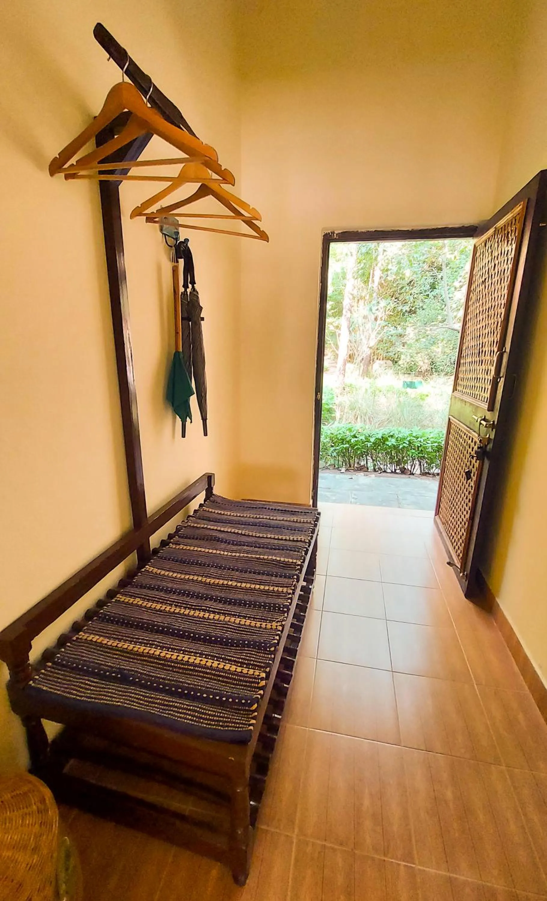 wardrobe, Bed in Bandhavgarh Jungle Lodge