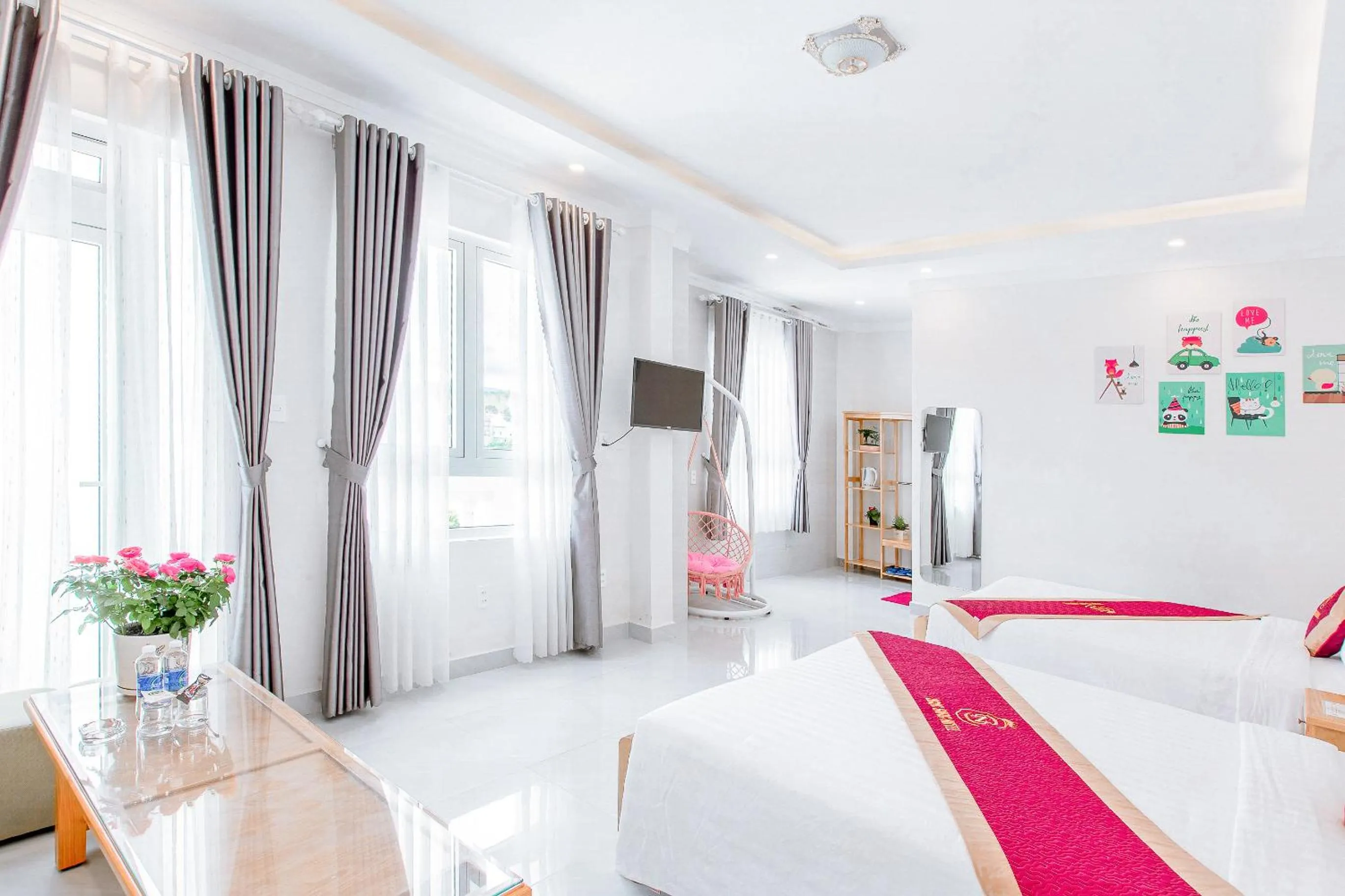 TV and multimedia, Bed in Ngọc Sang 3 Hotel