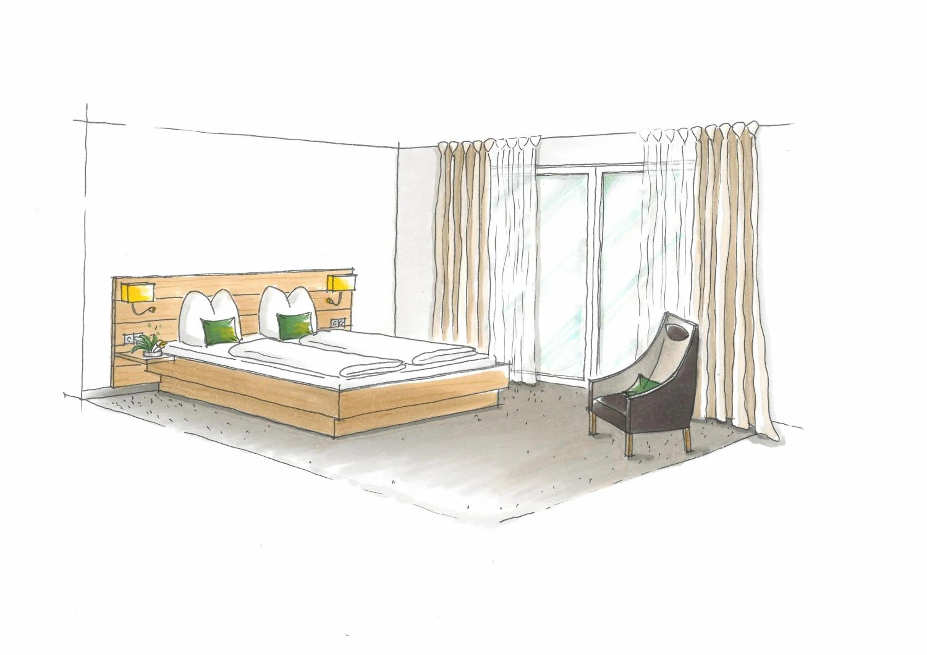 Photo of the whole room, Bed in Pflugwirts Hotel und Gasthaus