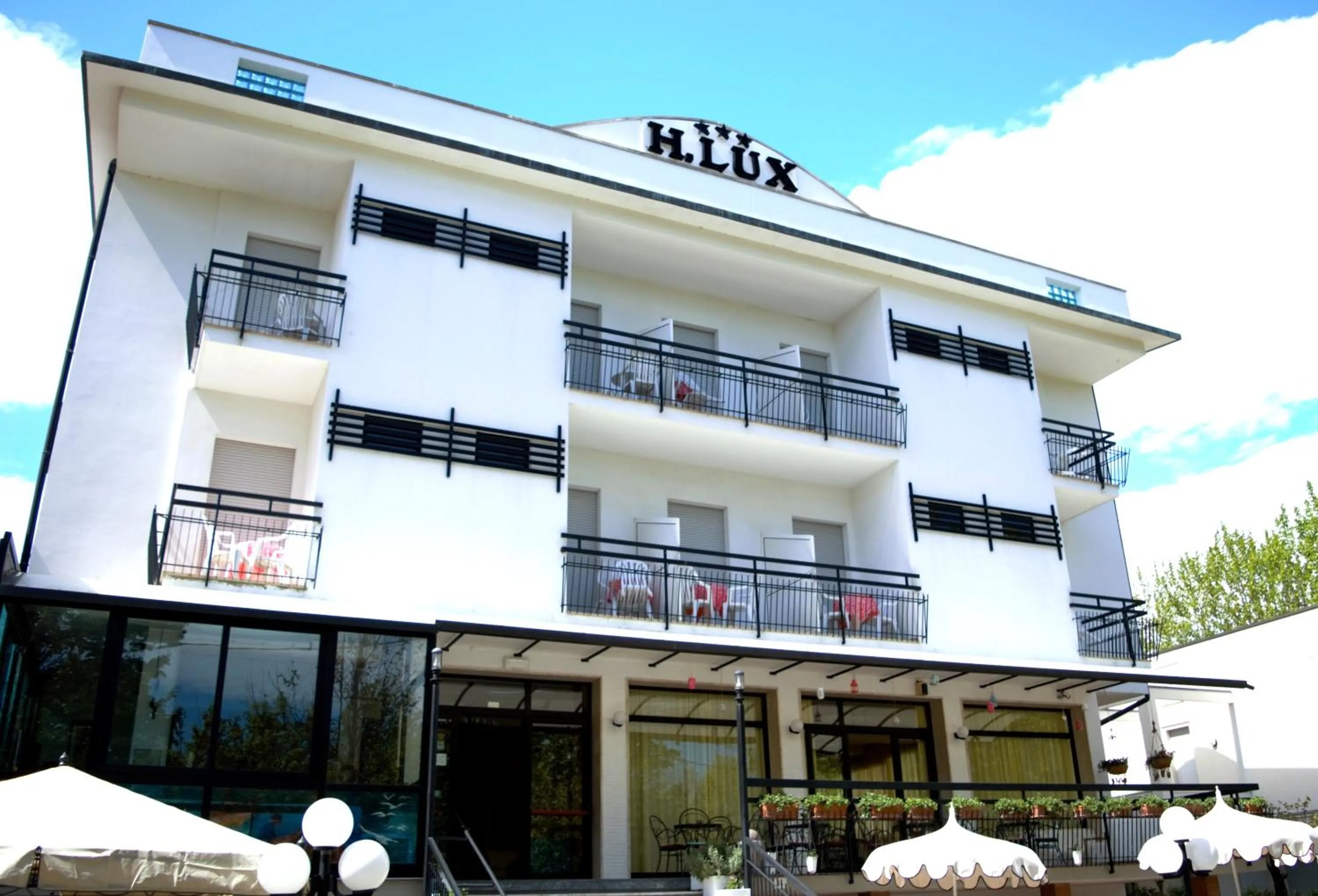 Facade/entrance in Hotel Lux