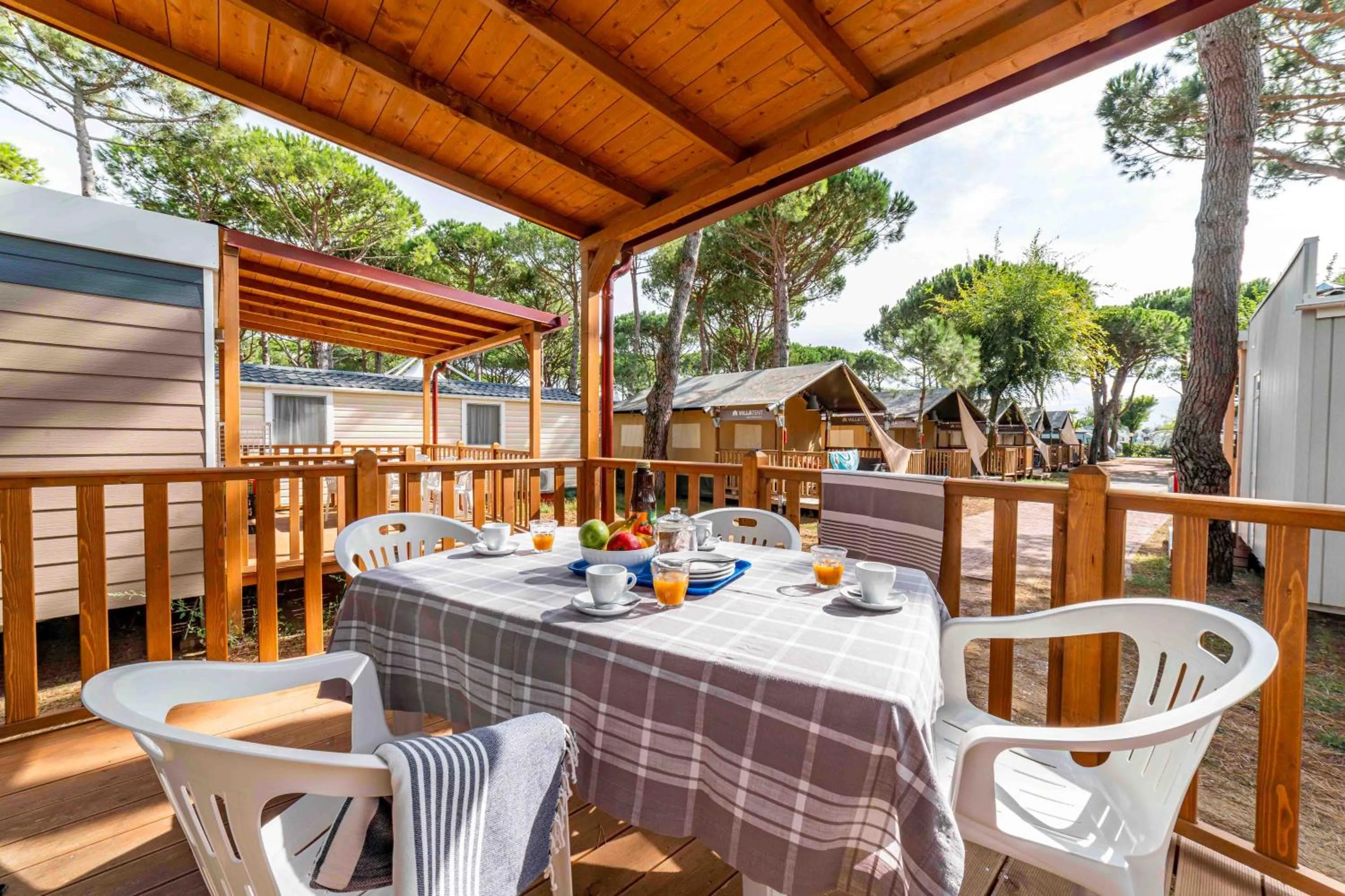 Patio in Camping Village Capo D'Orso