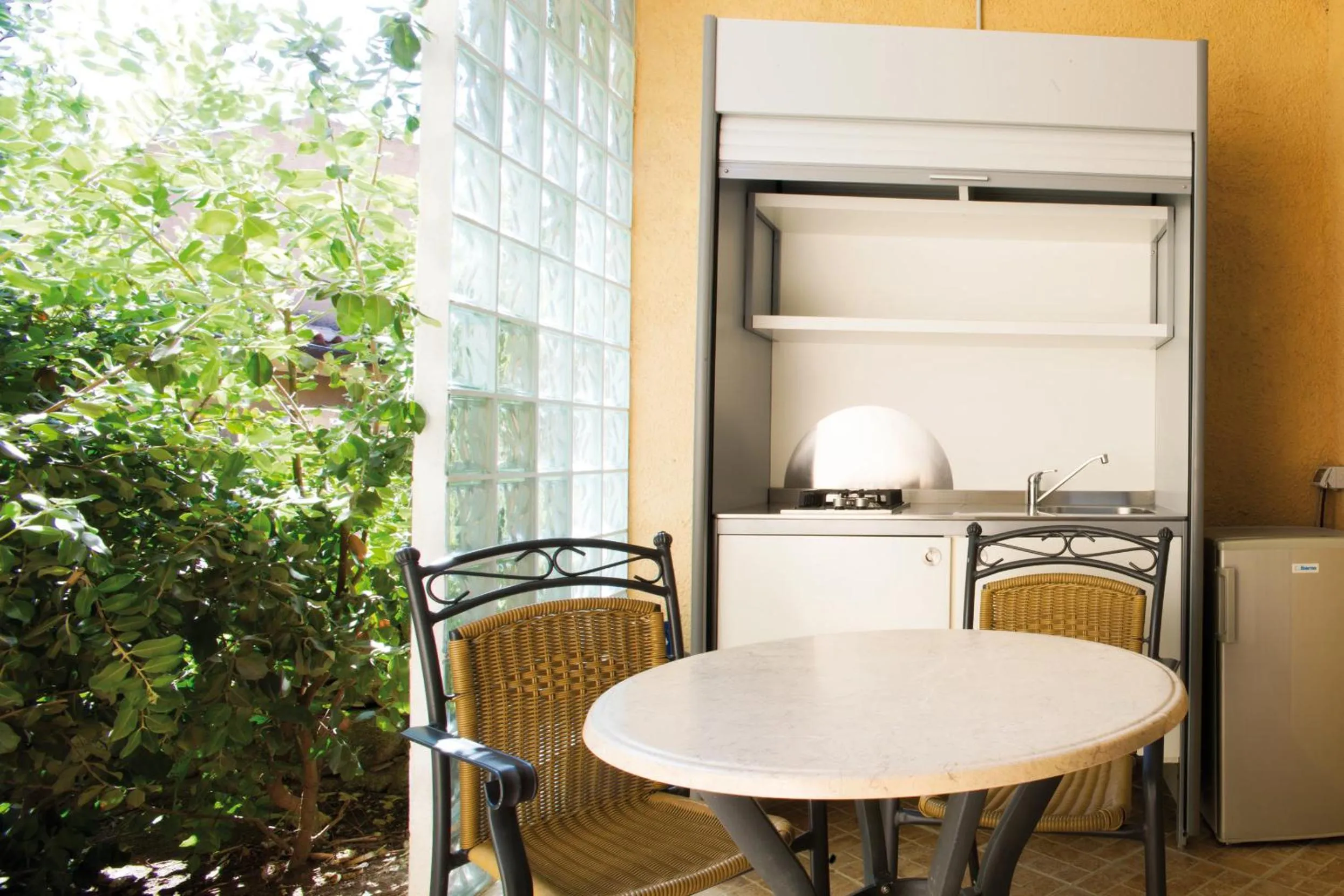 Patio in Camping Village Capo D'Orso