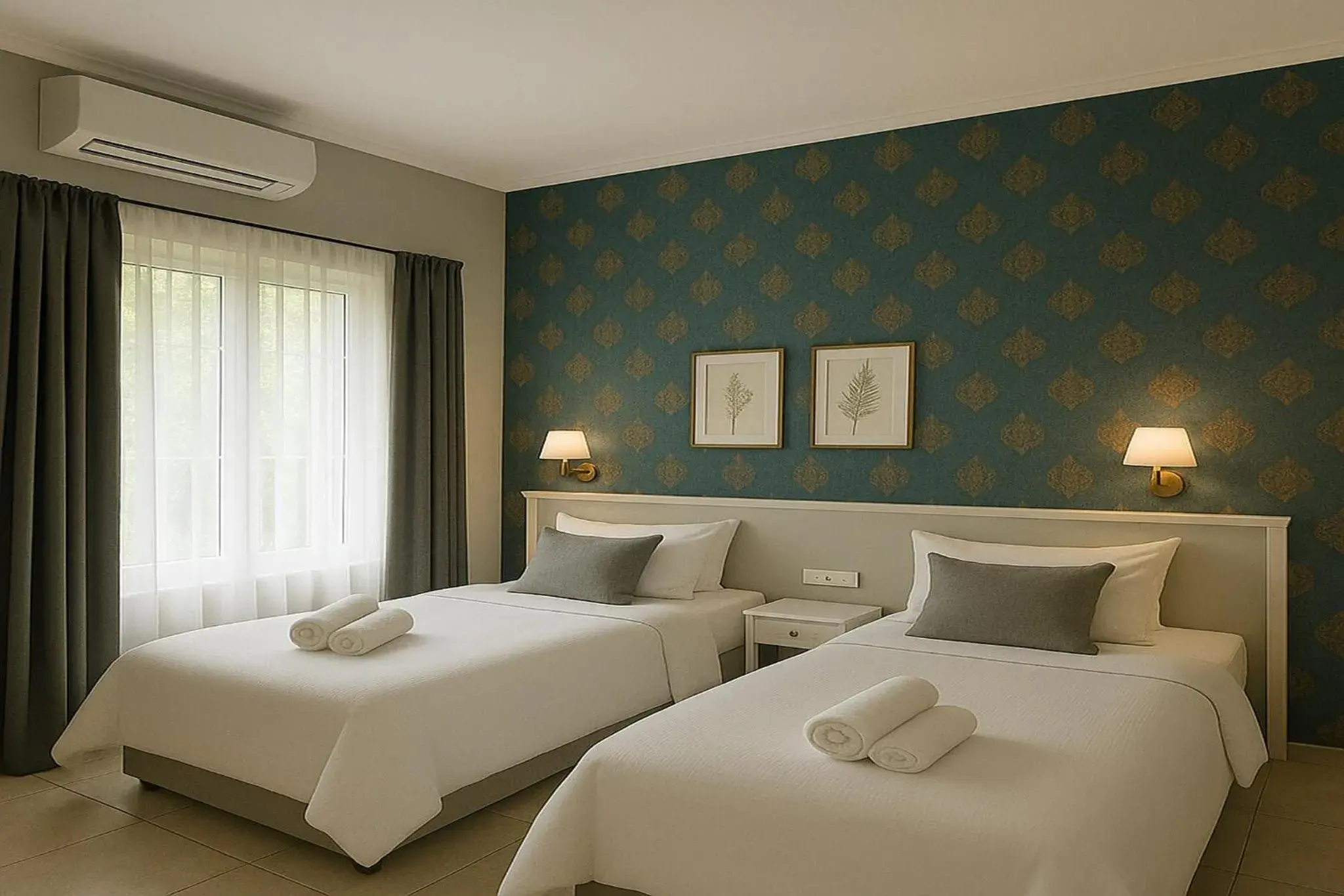 Deluxe Twin Room in Çorlu Safir Hotel & City Center Deluxe Twin Room in Çorlu Safir Hotel & City Center