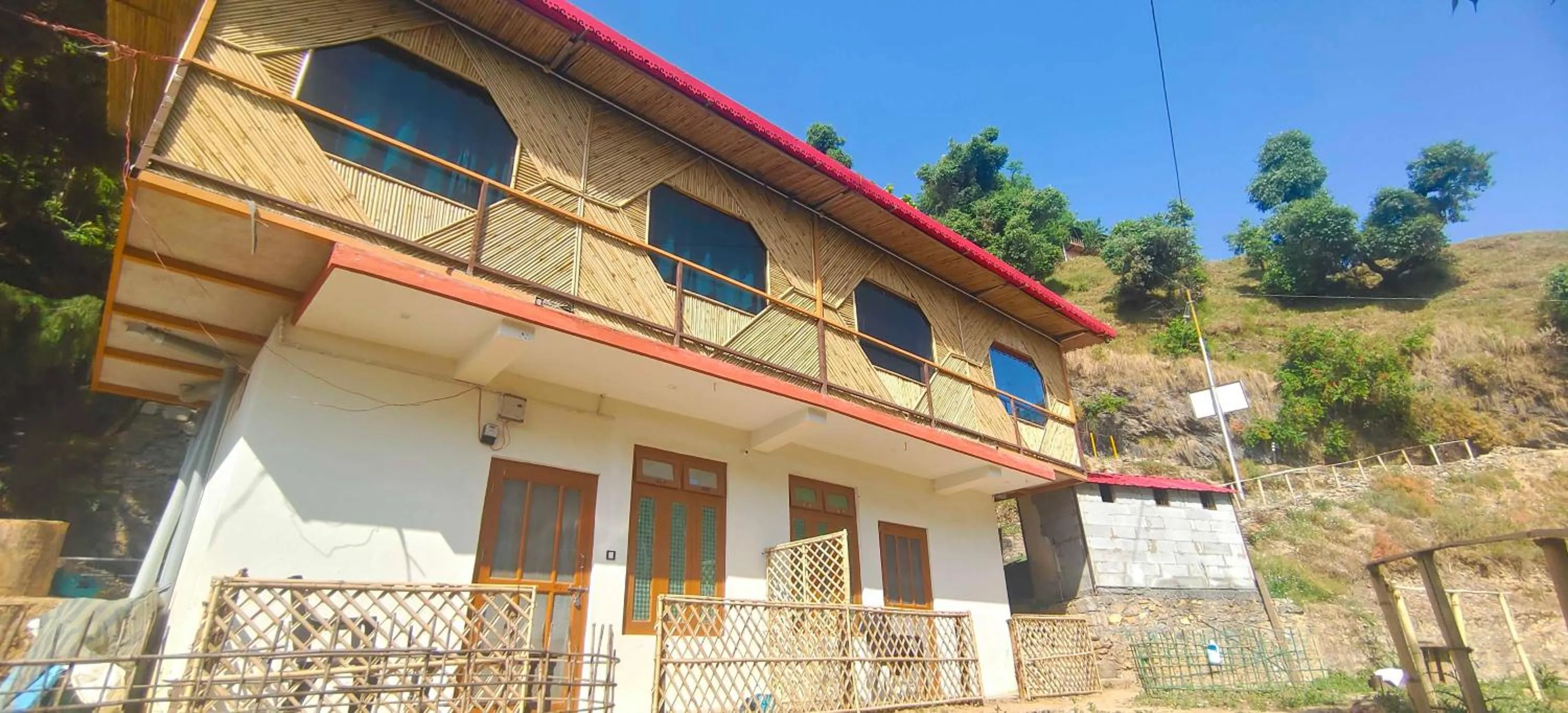Property building in hotel chakrata green and camping
