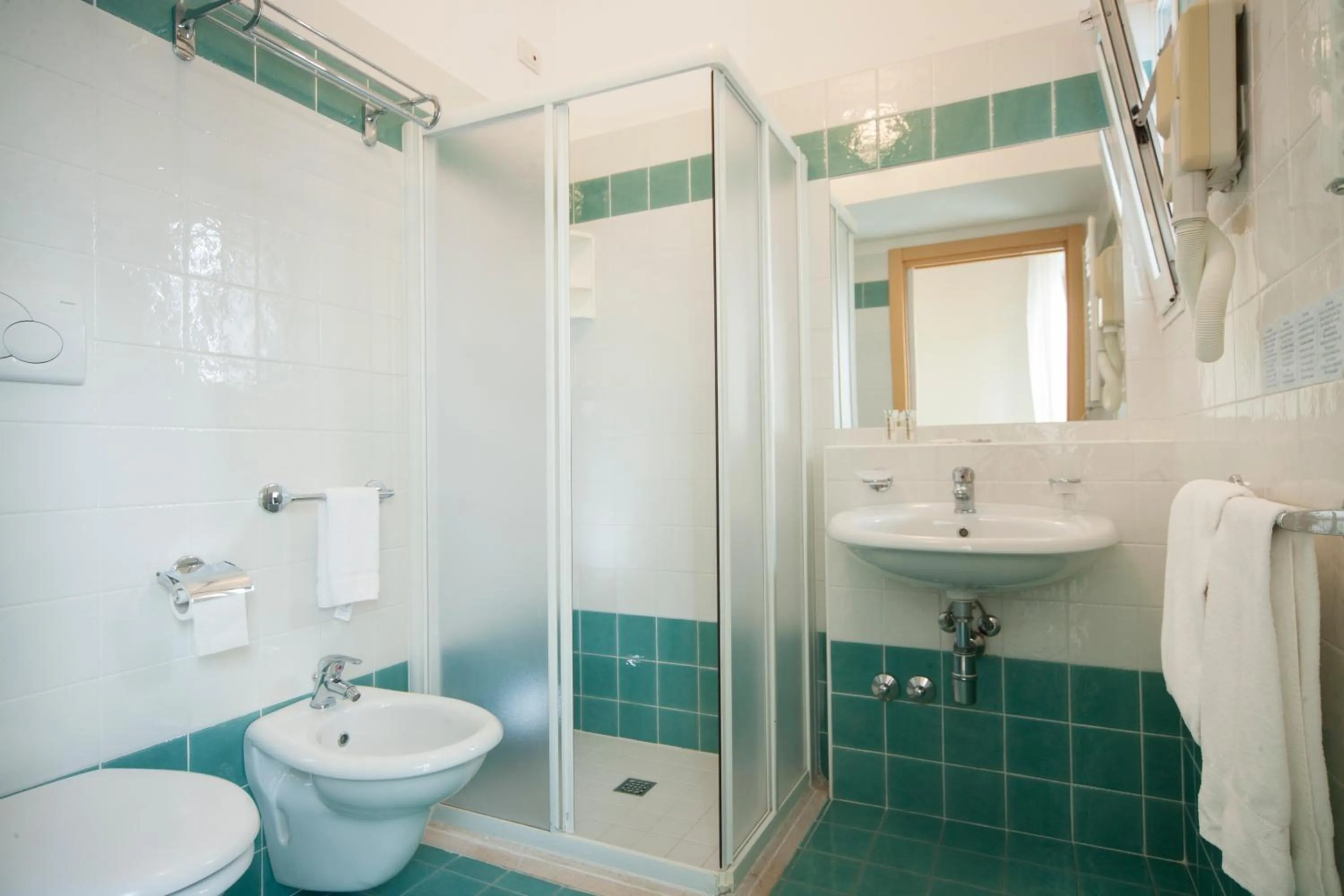 Shower in Hotel Ricchi