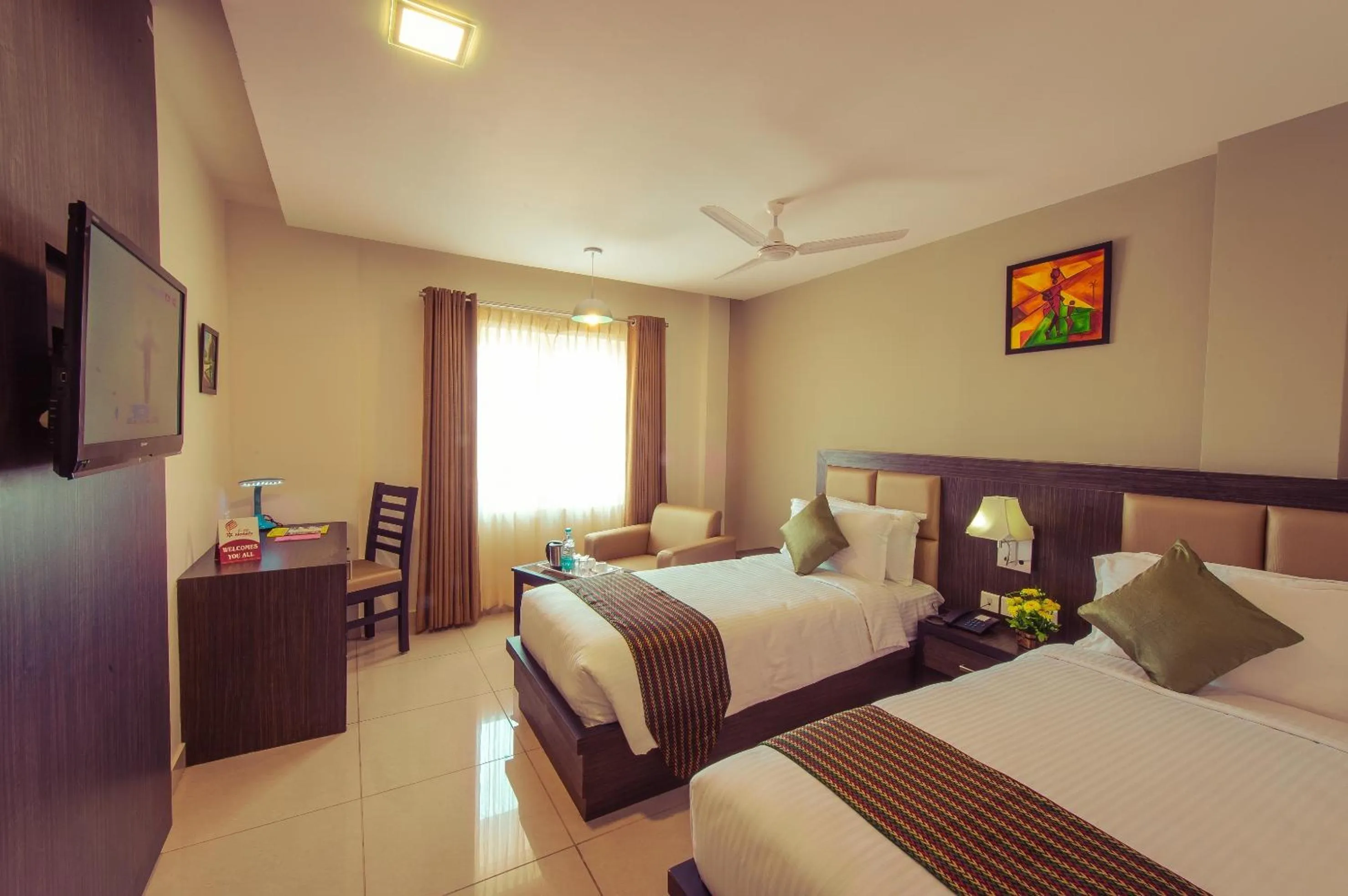 Bedroom, Bed in Plaza Hotel Trichy