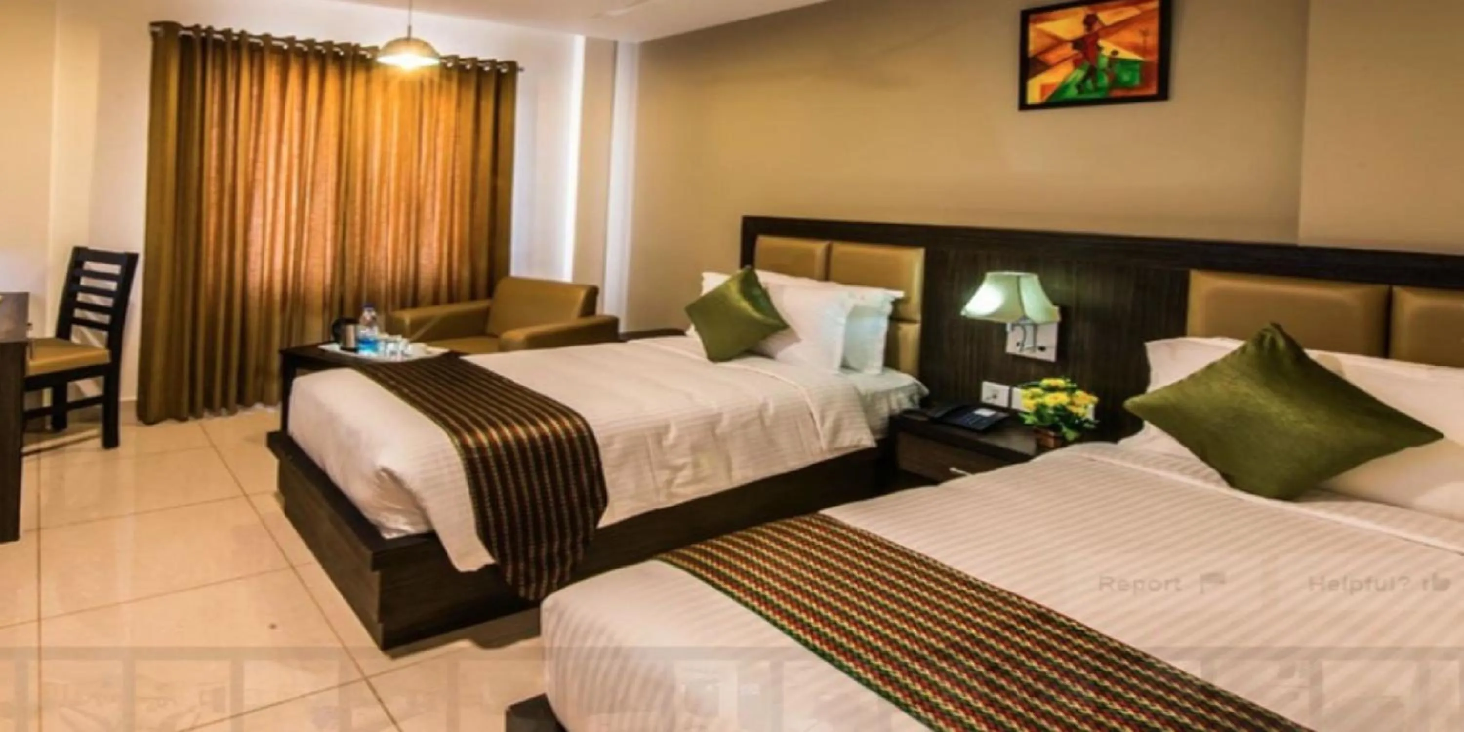 Bed in Plaza Hotel Trichy