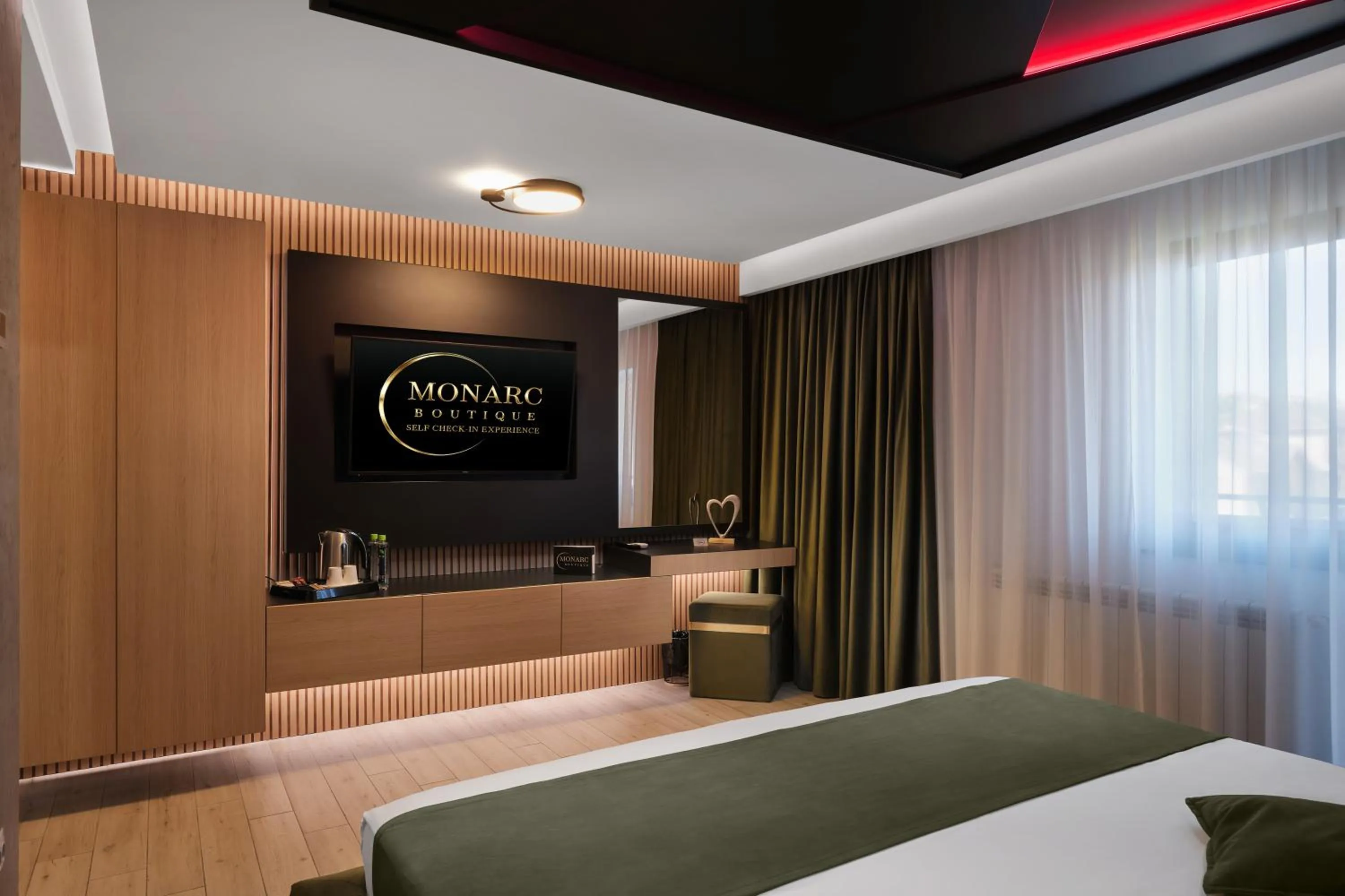 Bed in MONARC Boutique ApartHotel - SELF CHECK-IN