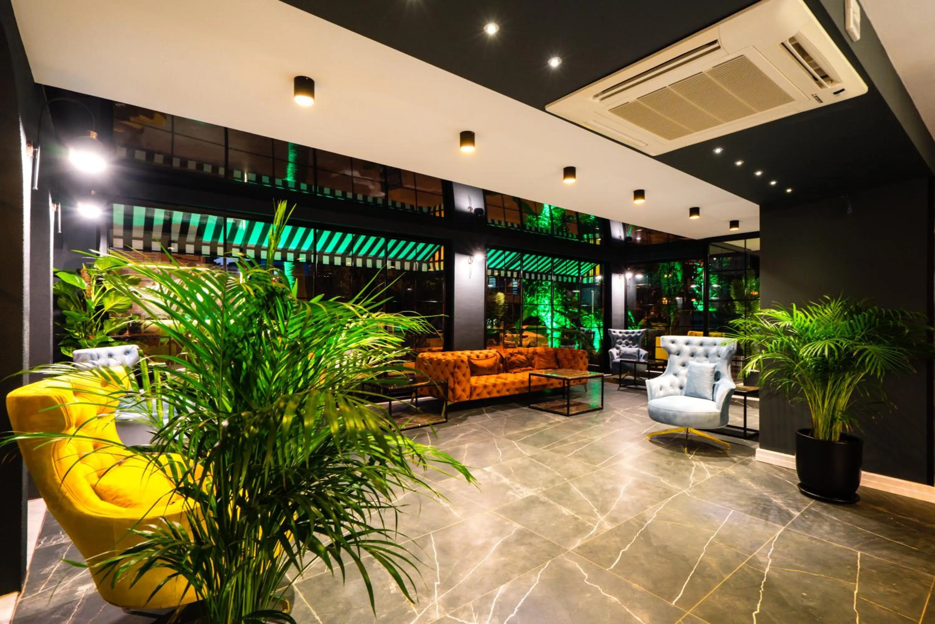 Lobby or reception in Basel Hotel