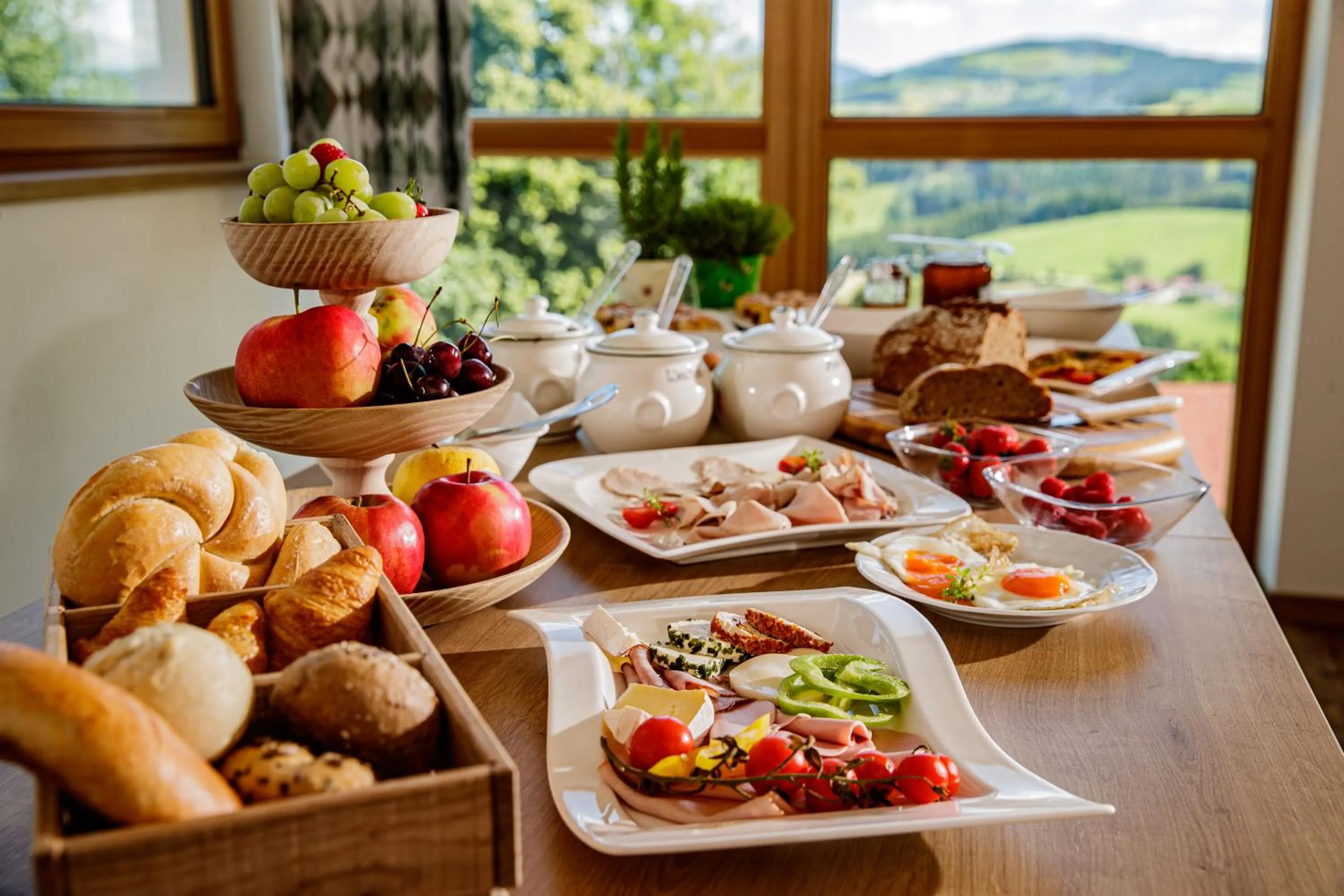 Buffet breakfast in Der Almblick