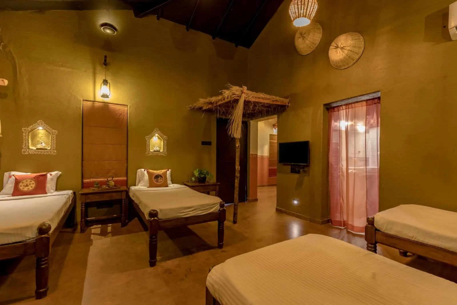 Bed in Dio Regaalo Theme Resort, Ratnagiri