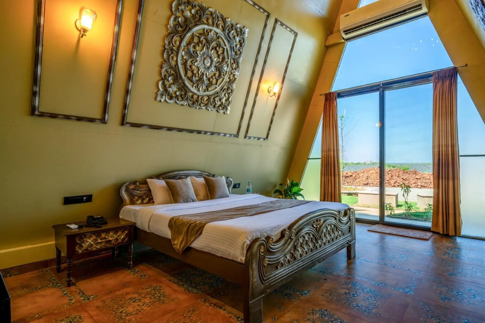 Bed in Dio Regaalo Theme Resort, Ratnagiri