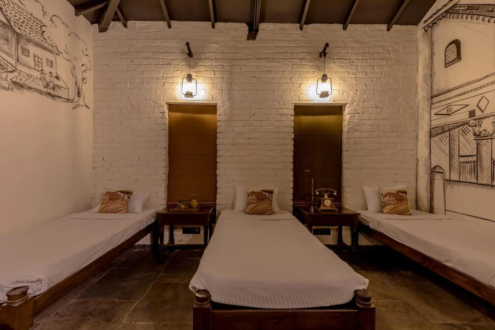 Bed in Dio Regaalo Theme Resort, Ratnagiri