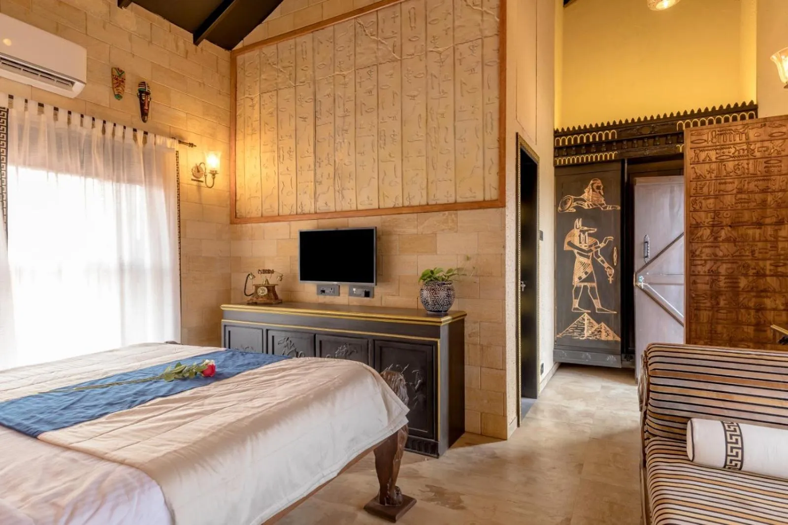 Bed in Dio Regaalo Theme Resort, Ratnagiri