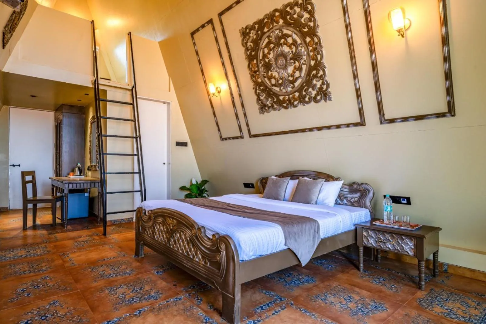 Bed in Dio Regaalo Theme Resort, Ratnagiri