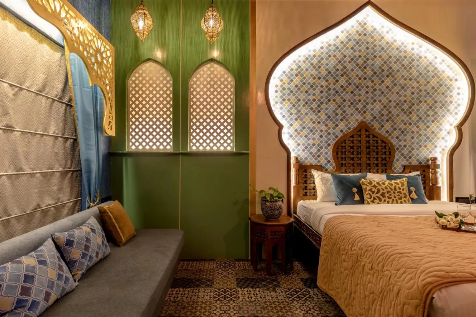 Bed in Dio Regaalo Theme Resort, Ratnagiri