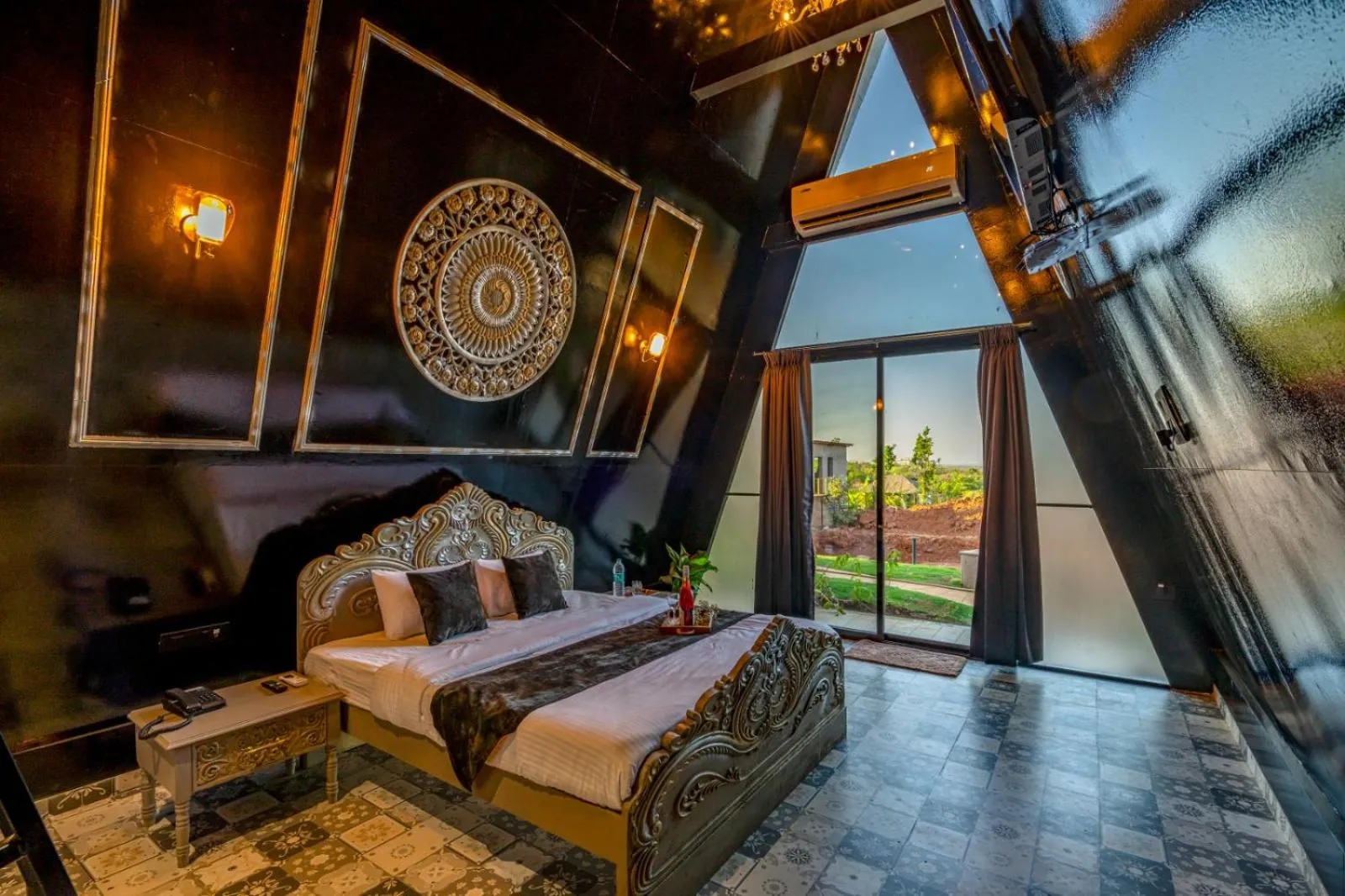 Bed in Dio Regaalo Theme Resort, Ratnagiri