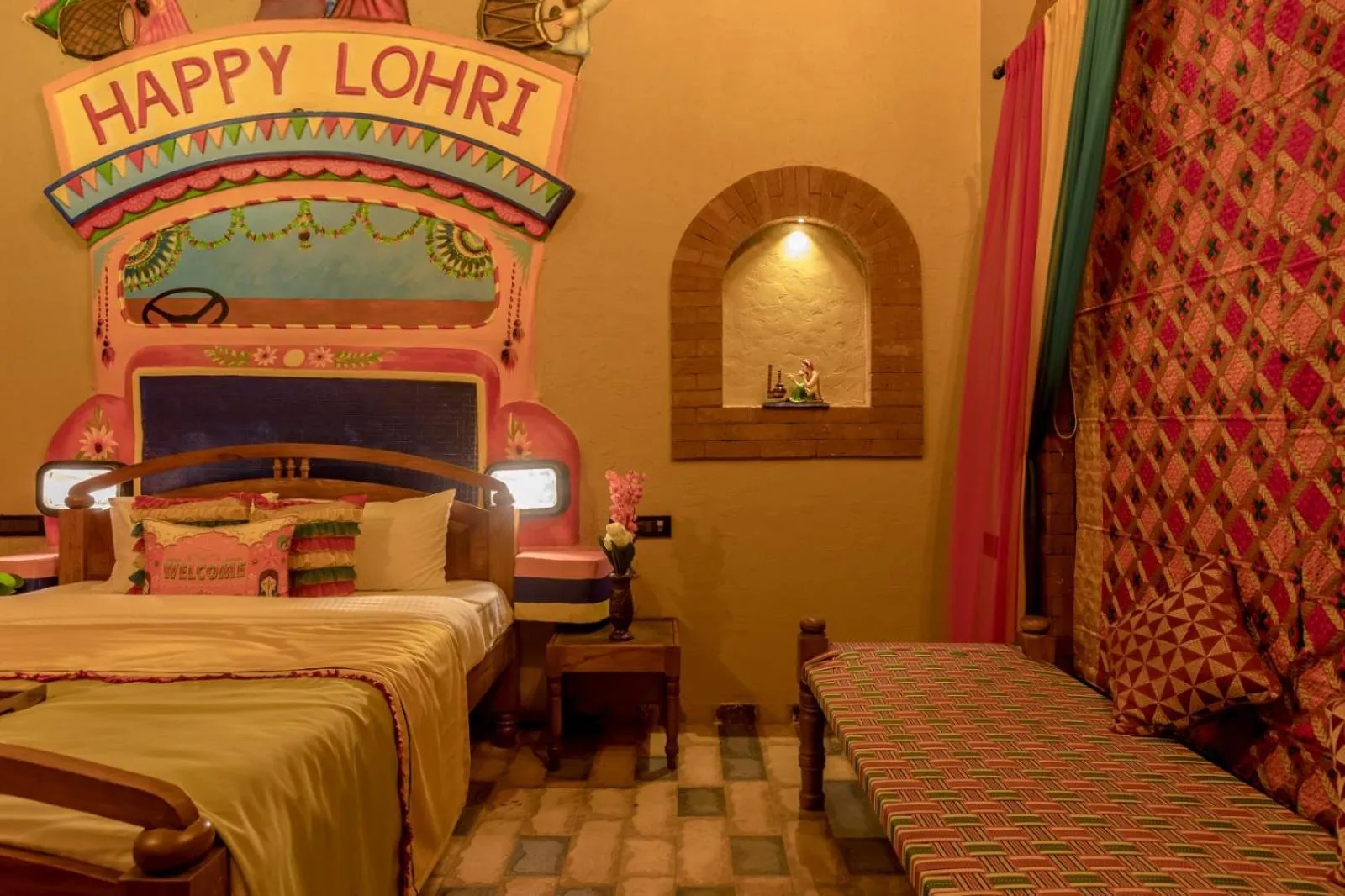 Bed in Dio Regaalo Theme Resort, Ratnagiri