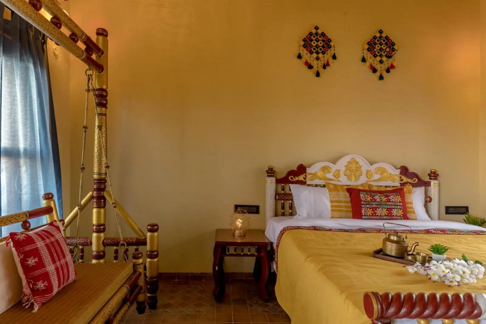 Bed in Dio Regaalo Theme Resort, Ratnagiri