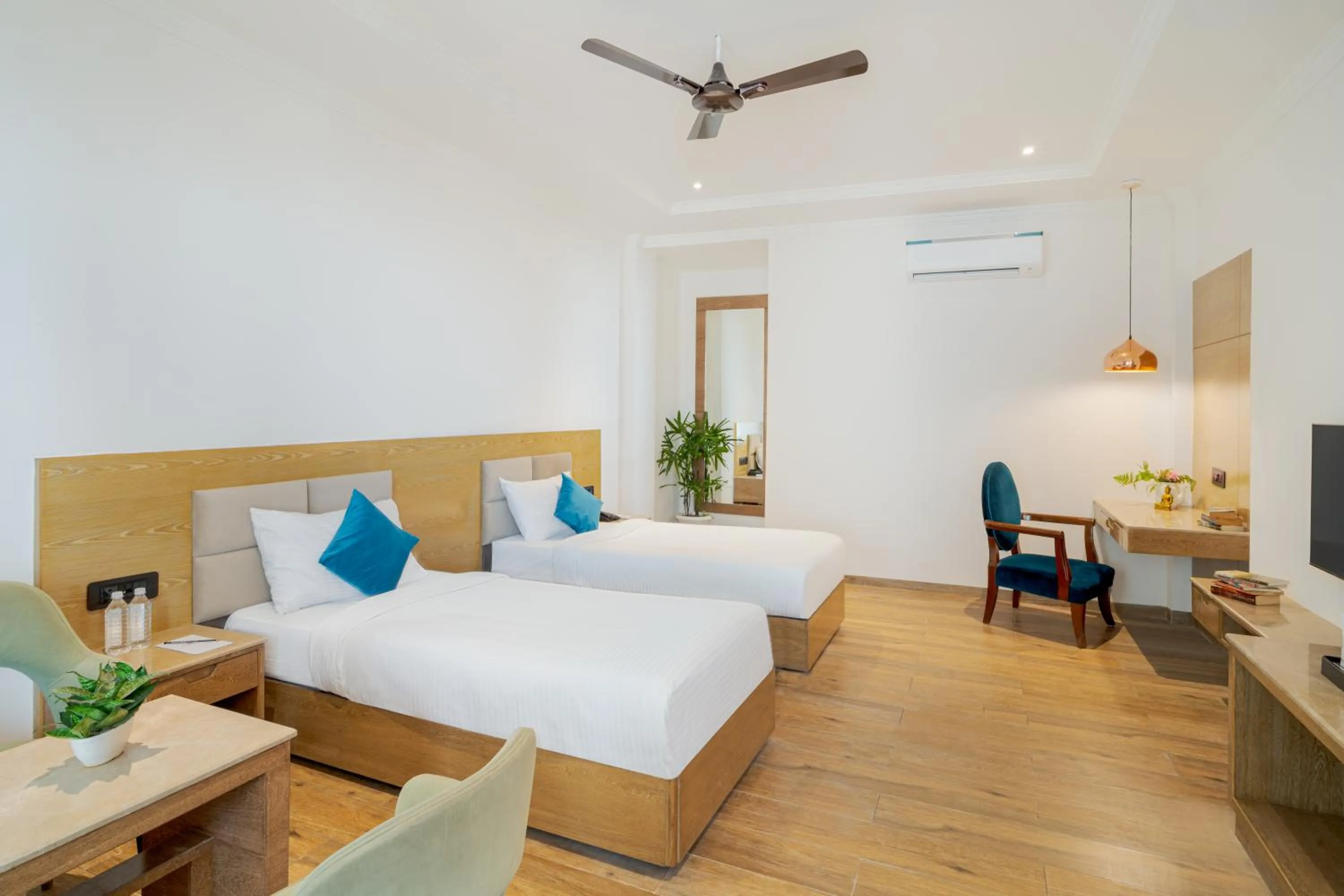 Bed in Rudra Imperial Resort