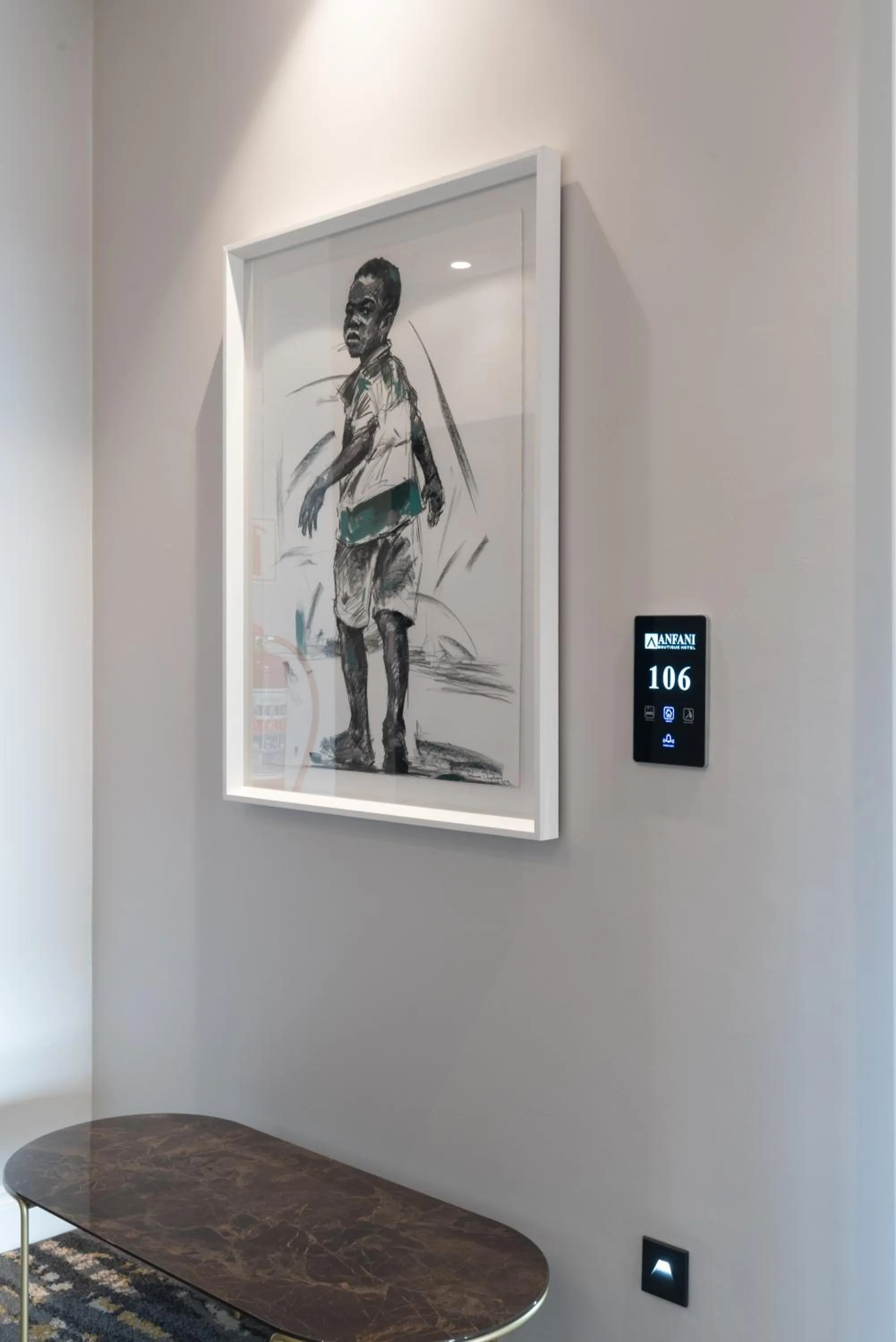 Decorative detail in Anfani Boutique Hotel