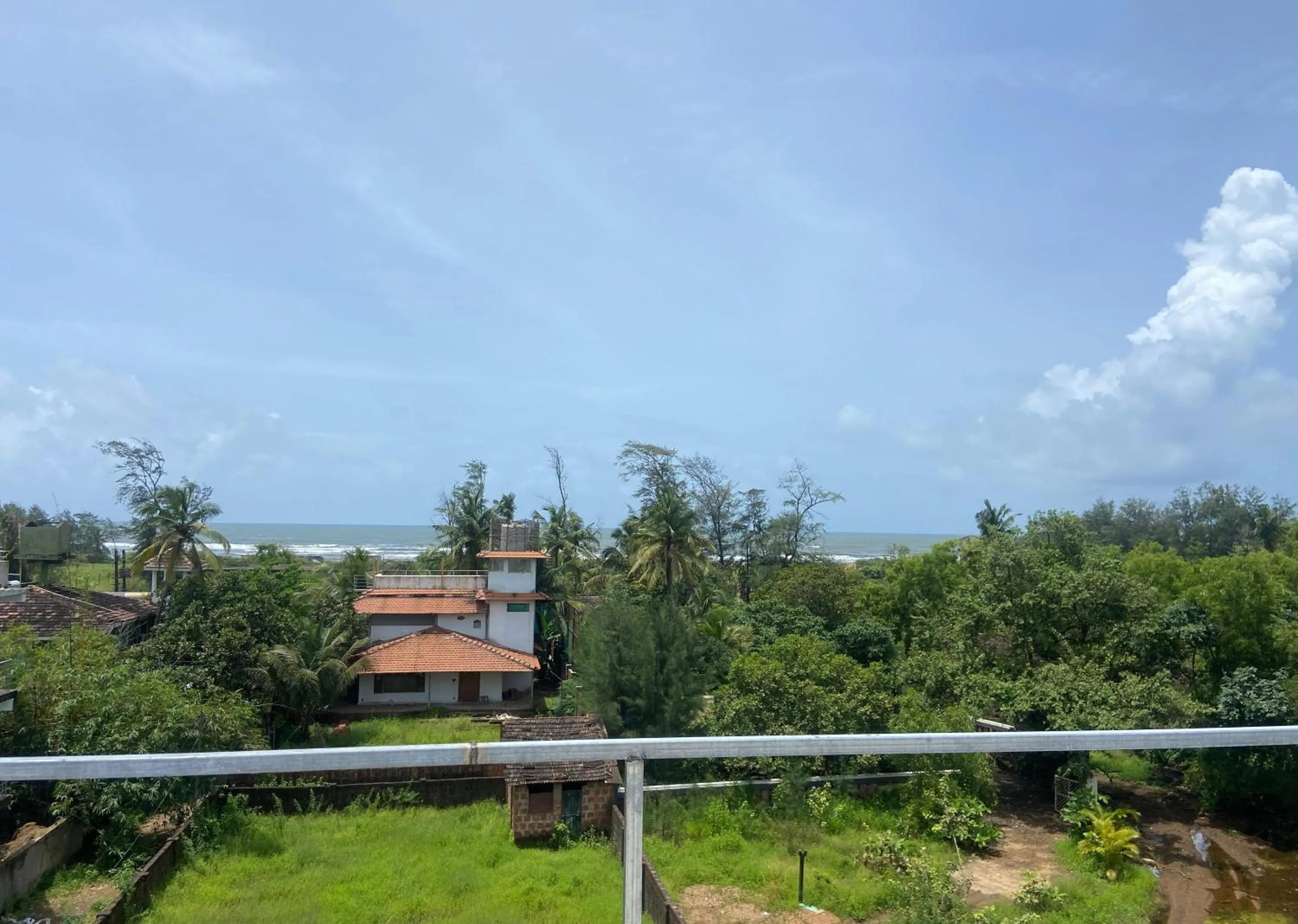 Balcony/Terrace in Last Minute Trip Hostel Morjim-By The Sea