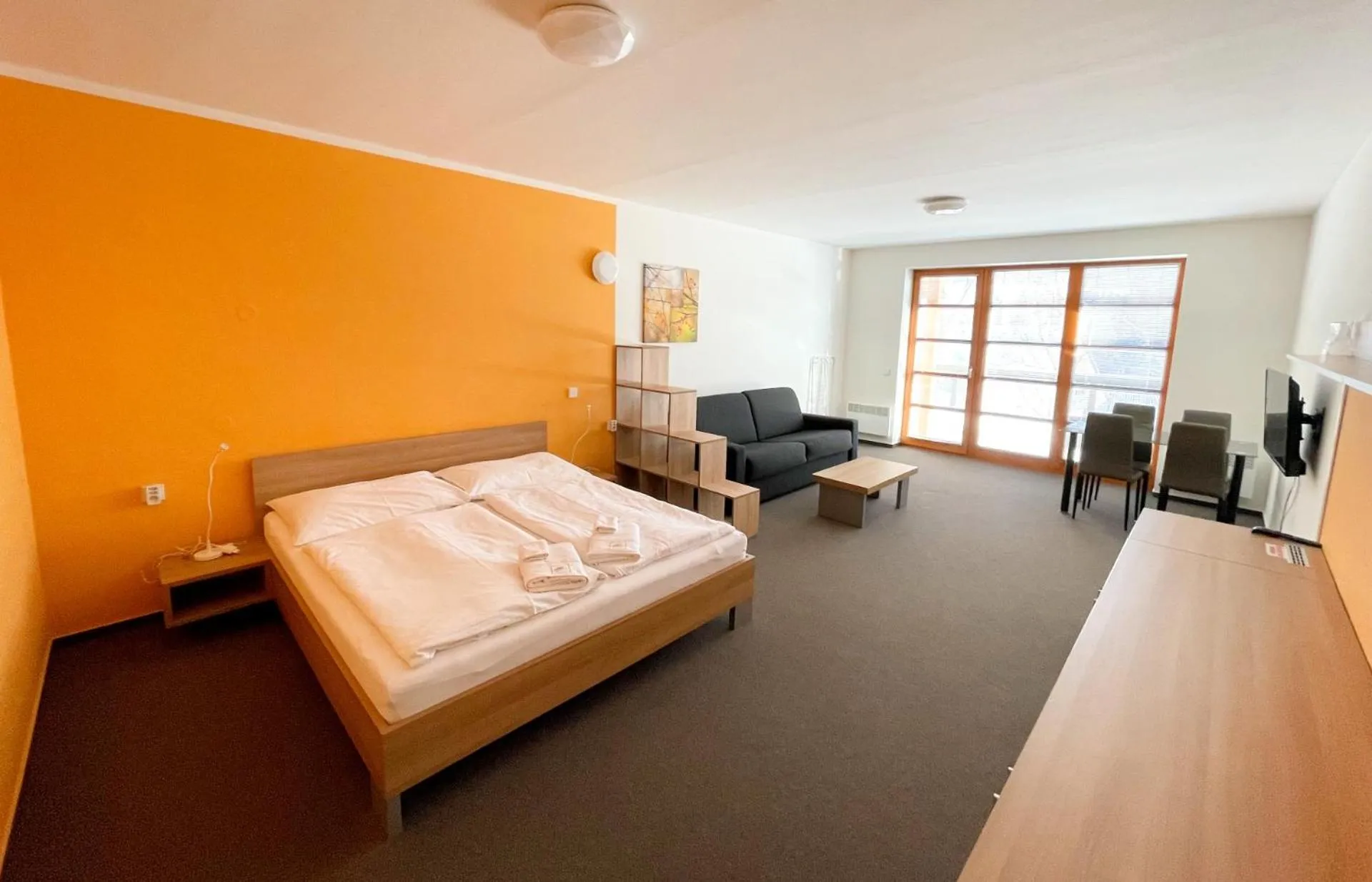 Photo of the whole room, Bed in Wellness Hotel Říčky