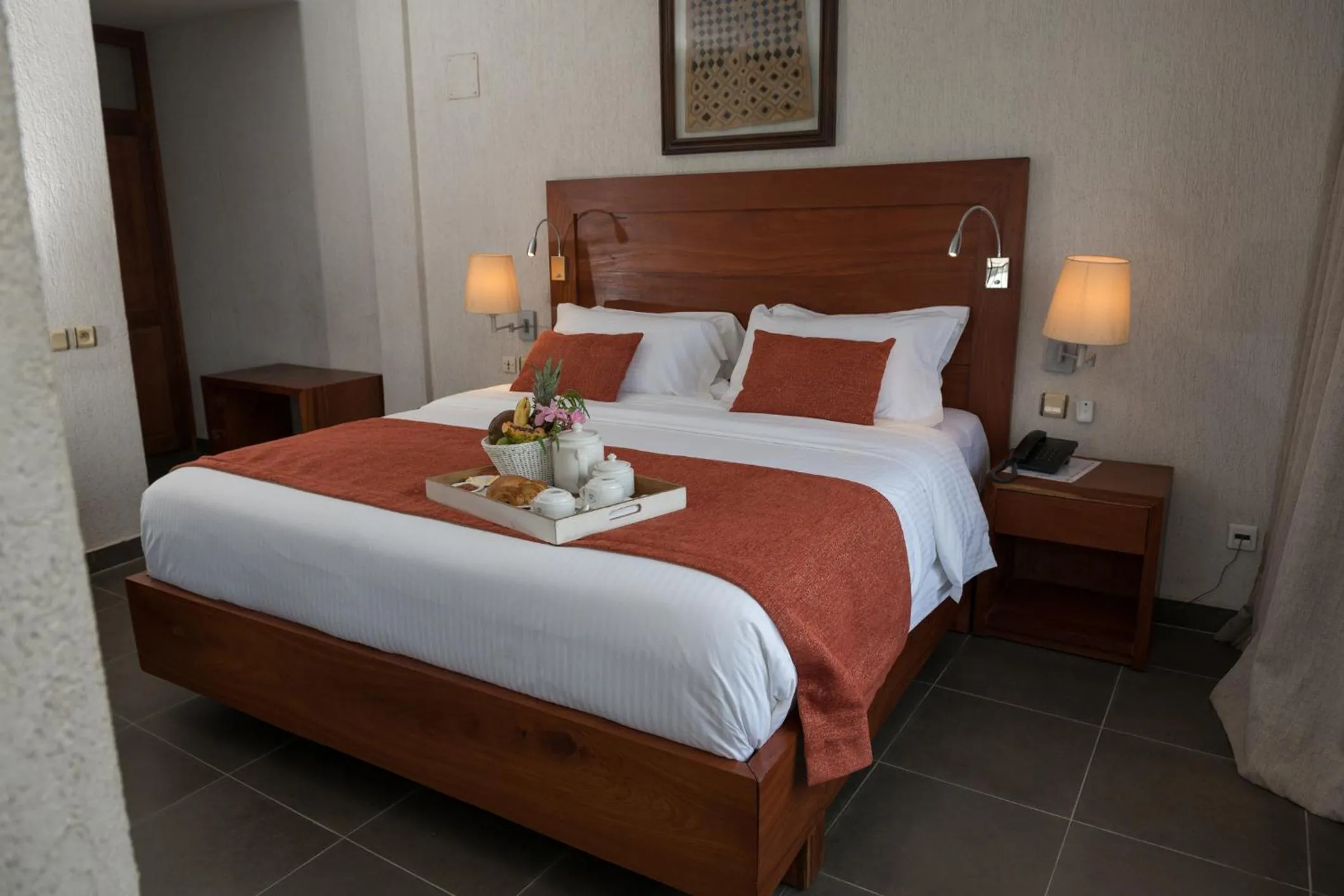 Bed in Hotel Du Lac