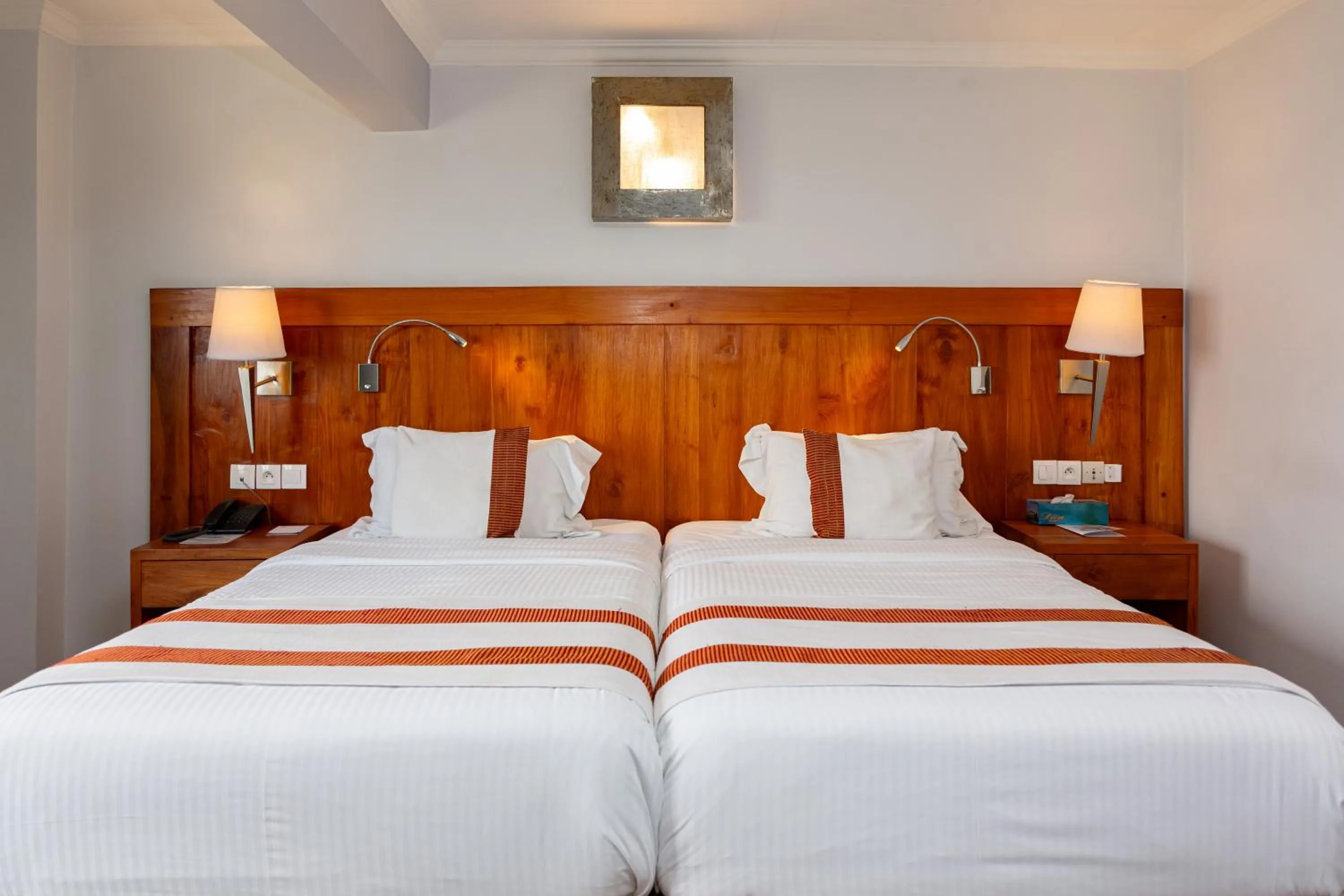 Bed in Hotel Du Lac