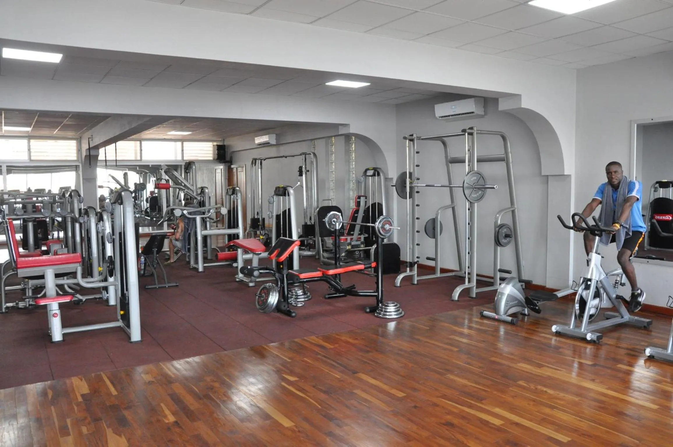 Fitness centre/facilities in Hotel Du Lac