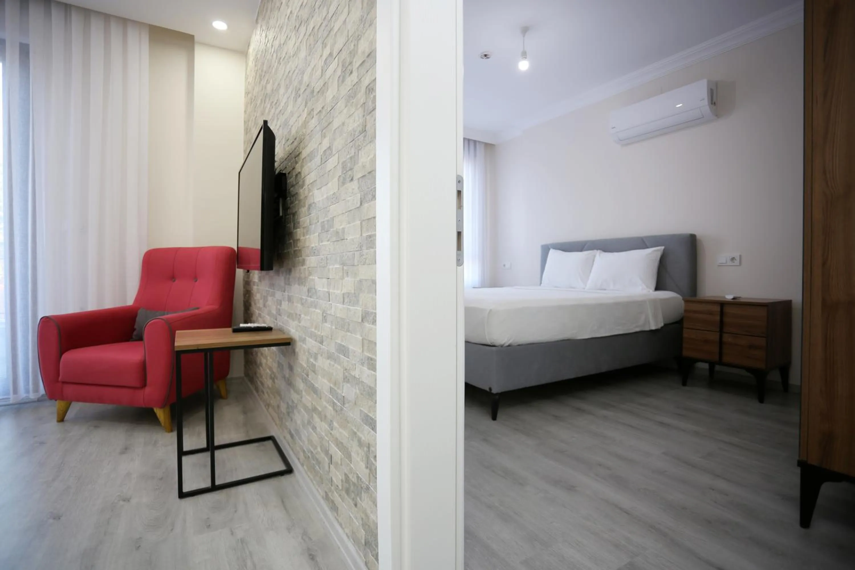 Bed in Bright House Apart