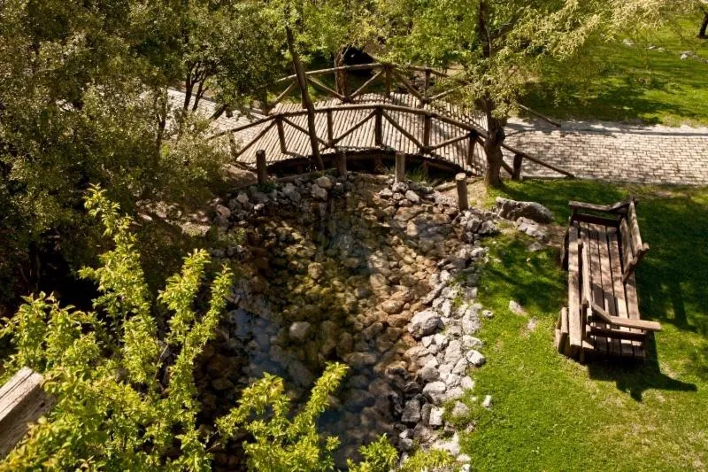 Garden view in Vasilikia Mountain Farm & Retreat