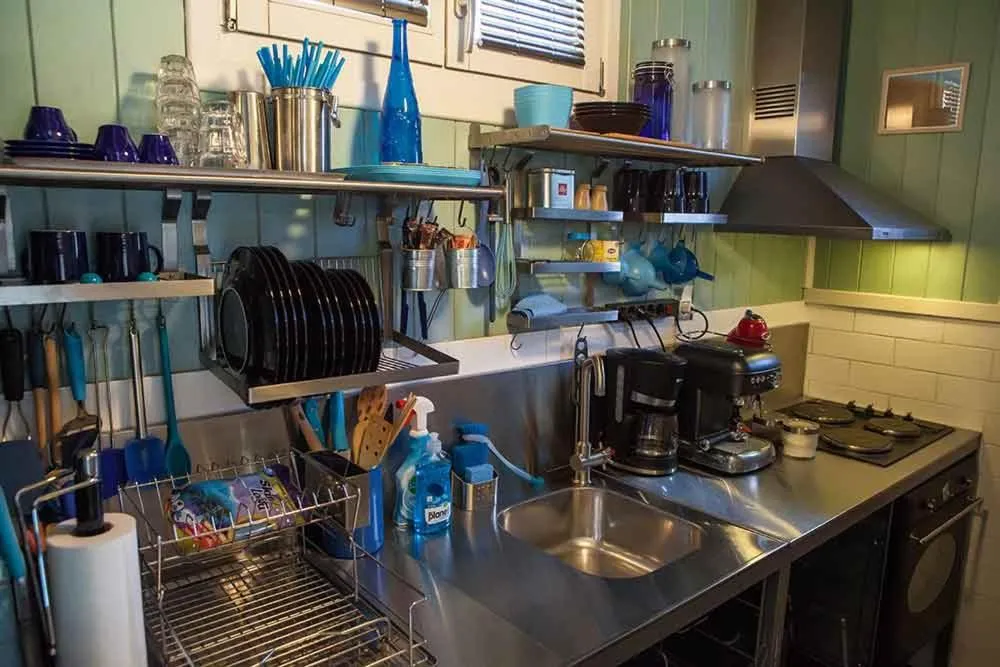 Kitchen or kitchenette in Vasilikia Mountain Farm & Retreat
