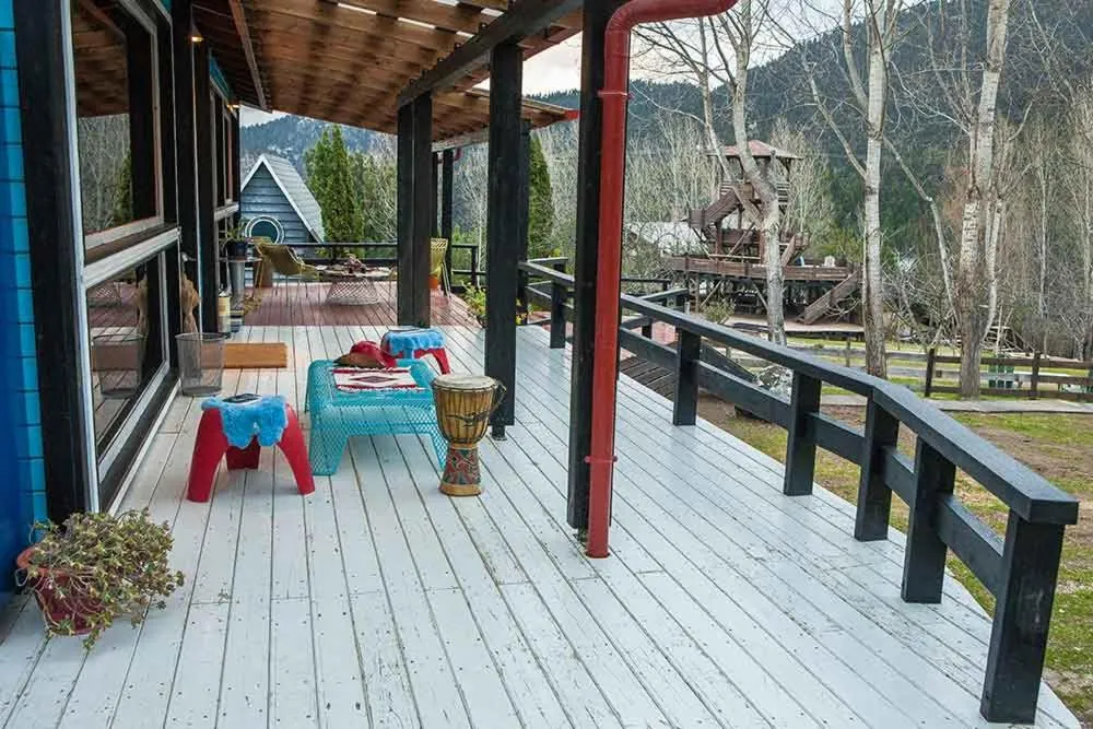 Patio in Vasilikia Mountain Farm & Retreat