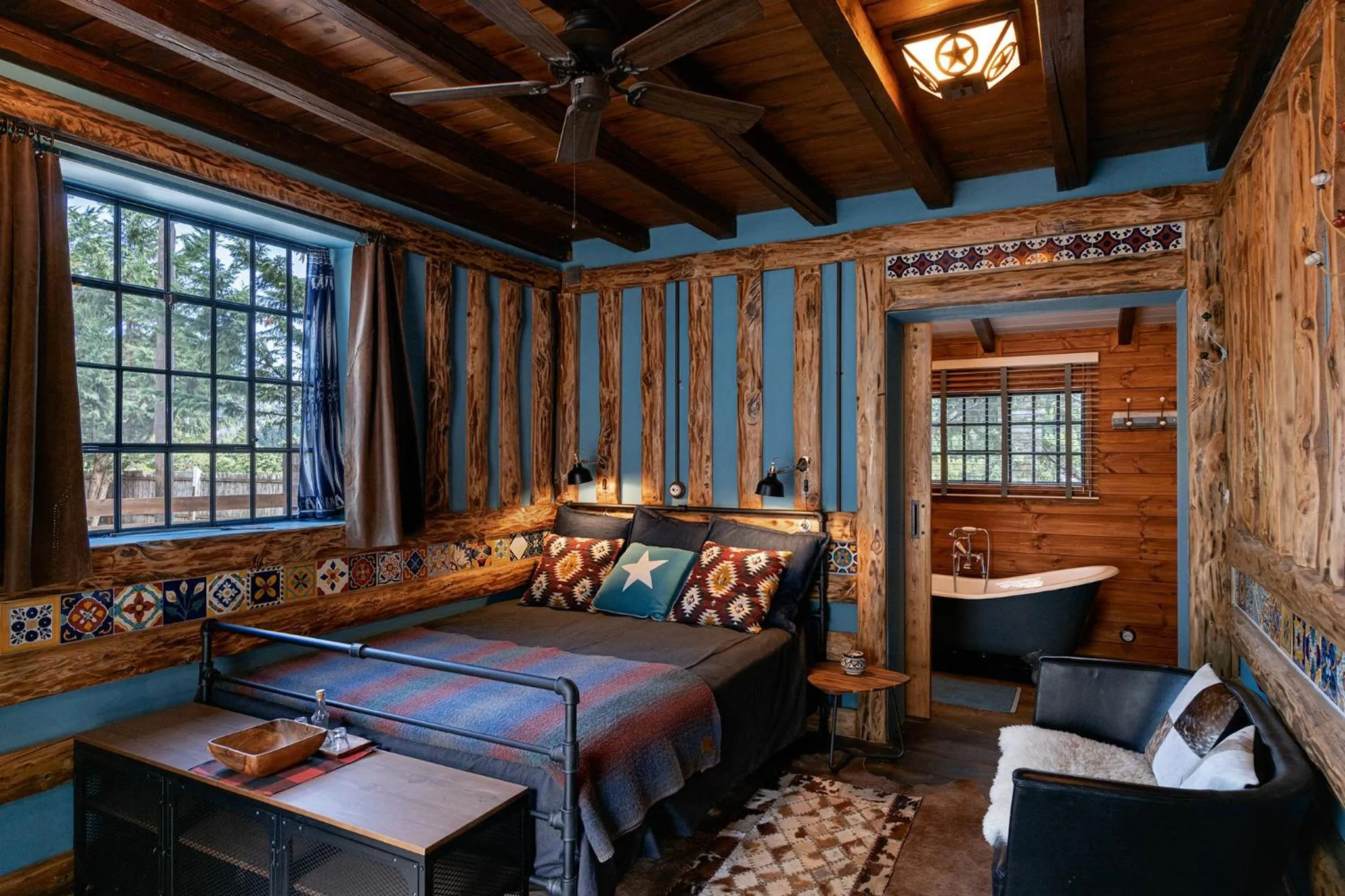 Bed in Vasilikia Mountain Farm & Retreat