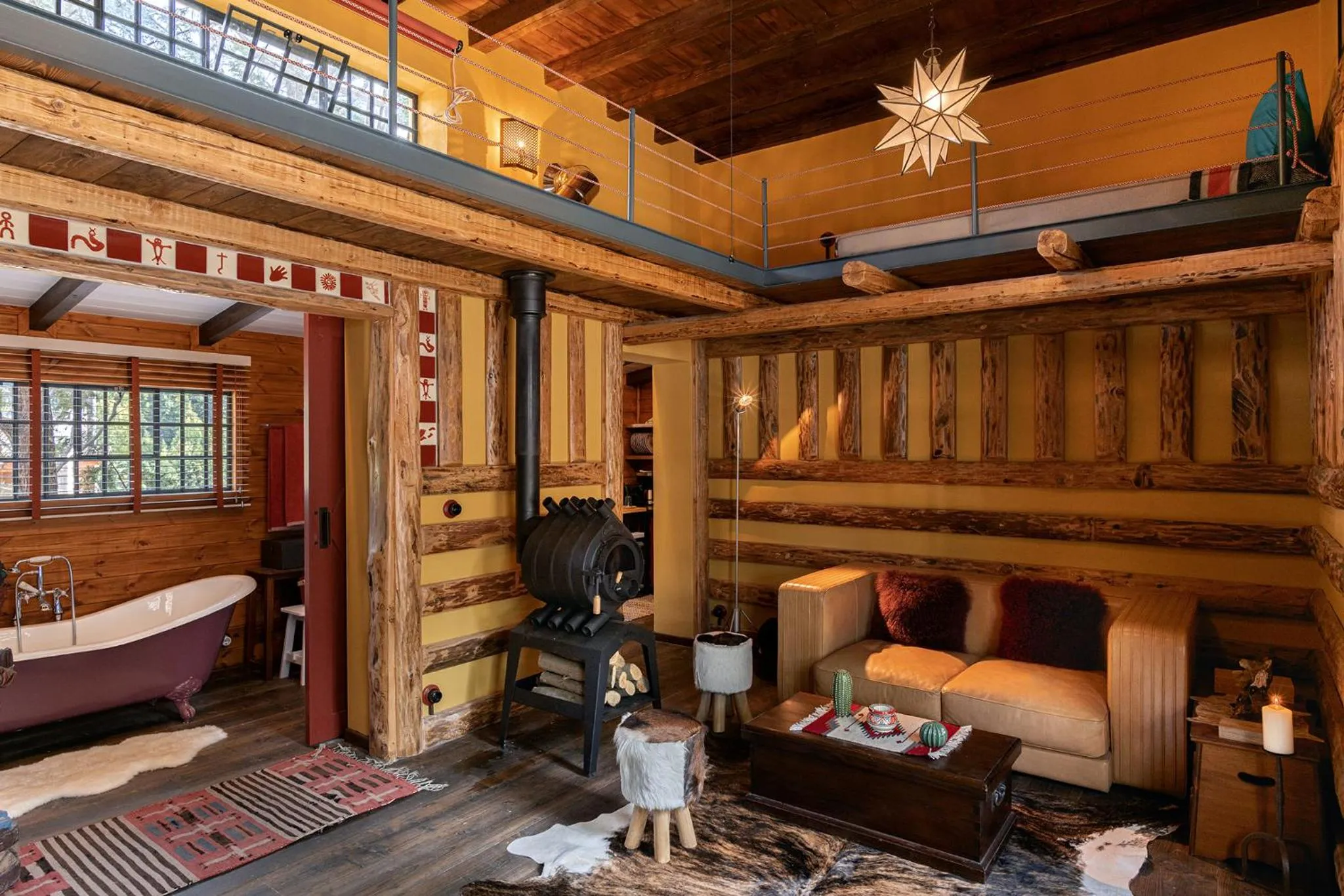 Bed in Vasilikia Mountain Farm & Retreat