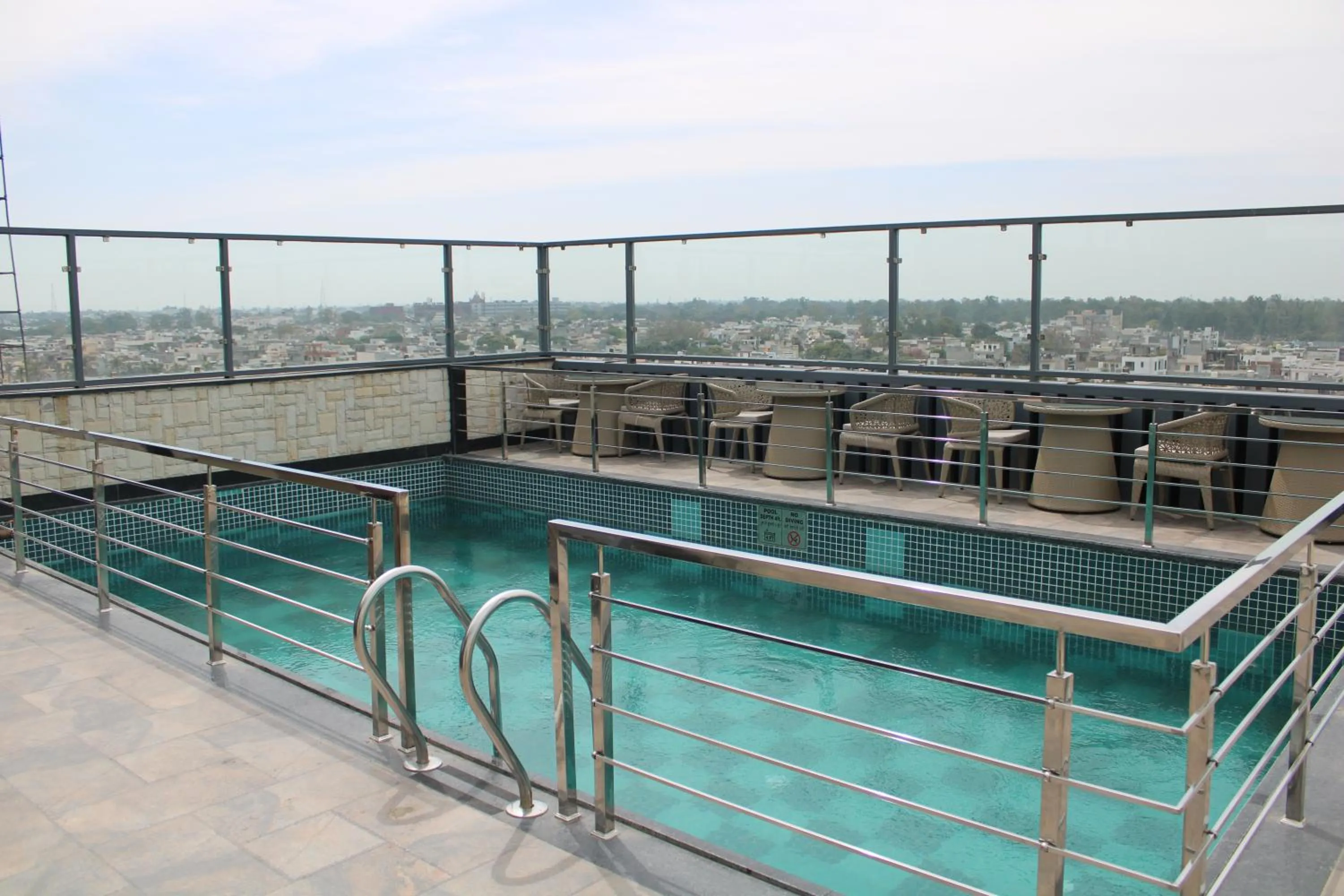 Swimming pool in BluSalzz Residence Amritsar