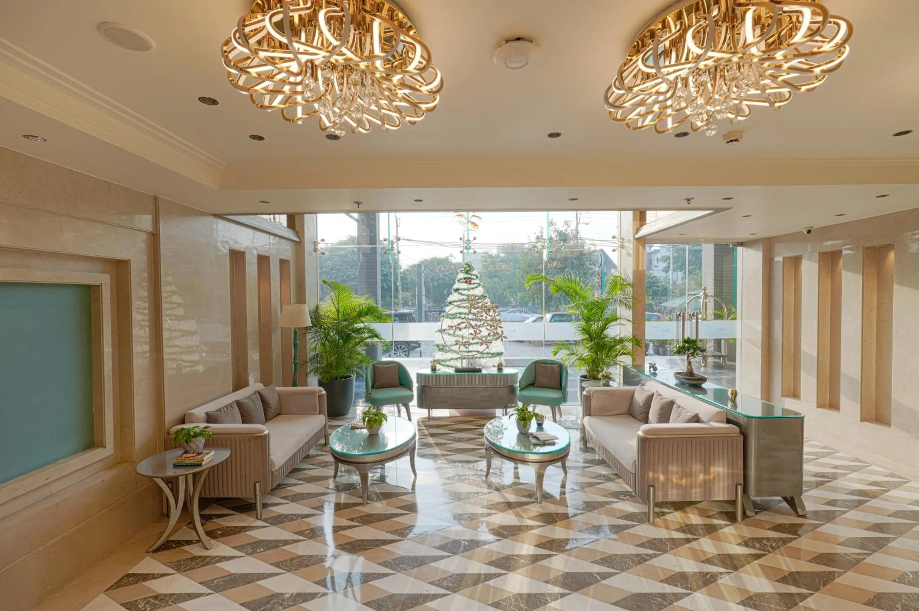 Living room in BluSalzz Residence Amritsar