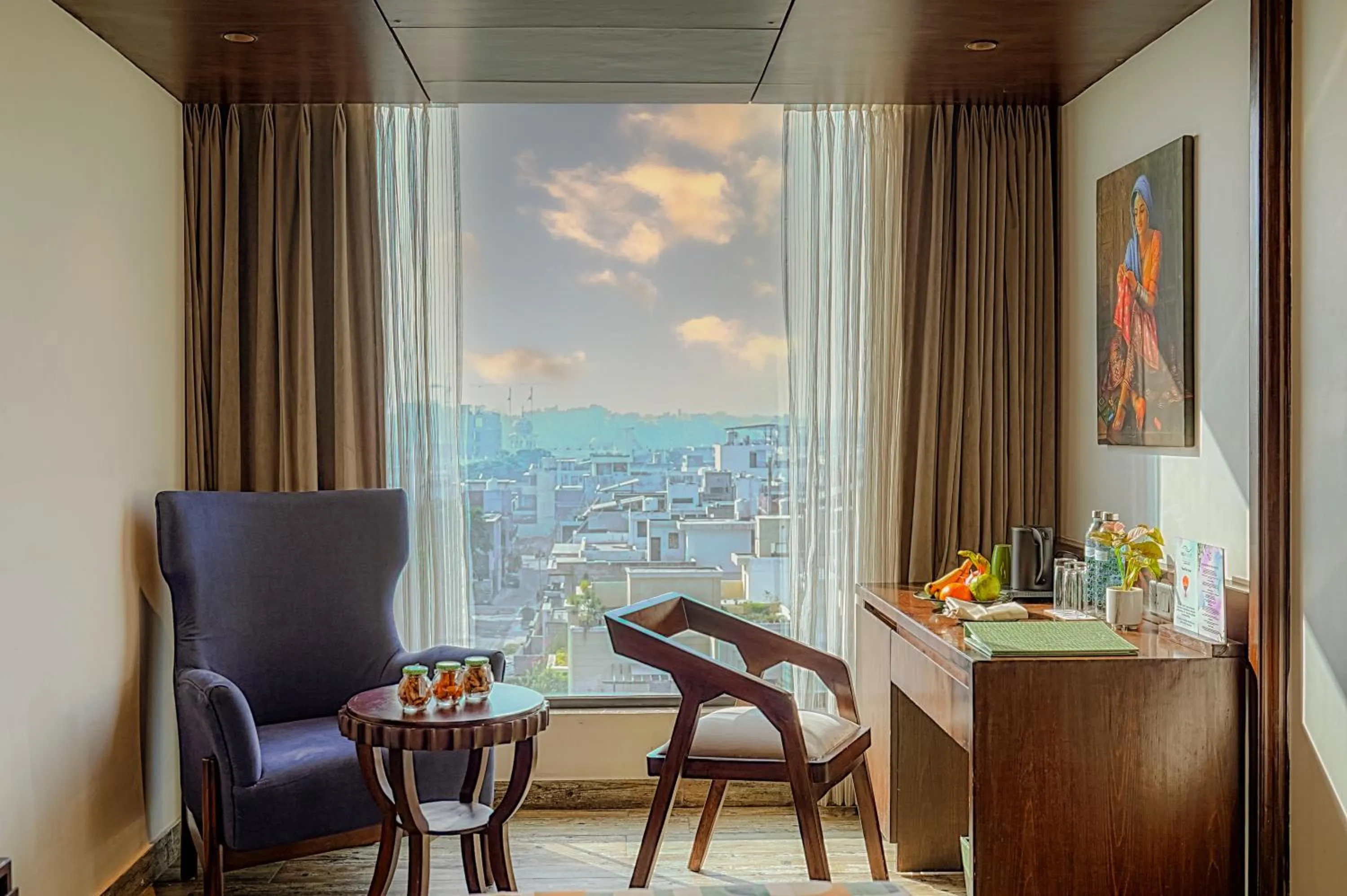 Living room in BluSalzz Residence Amritsar