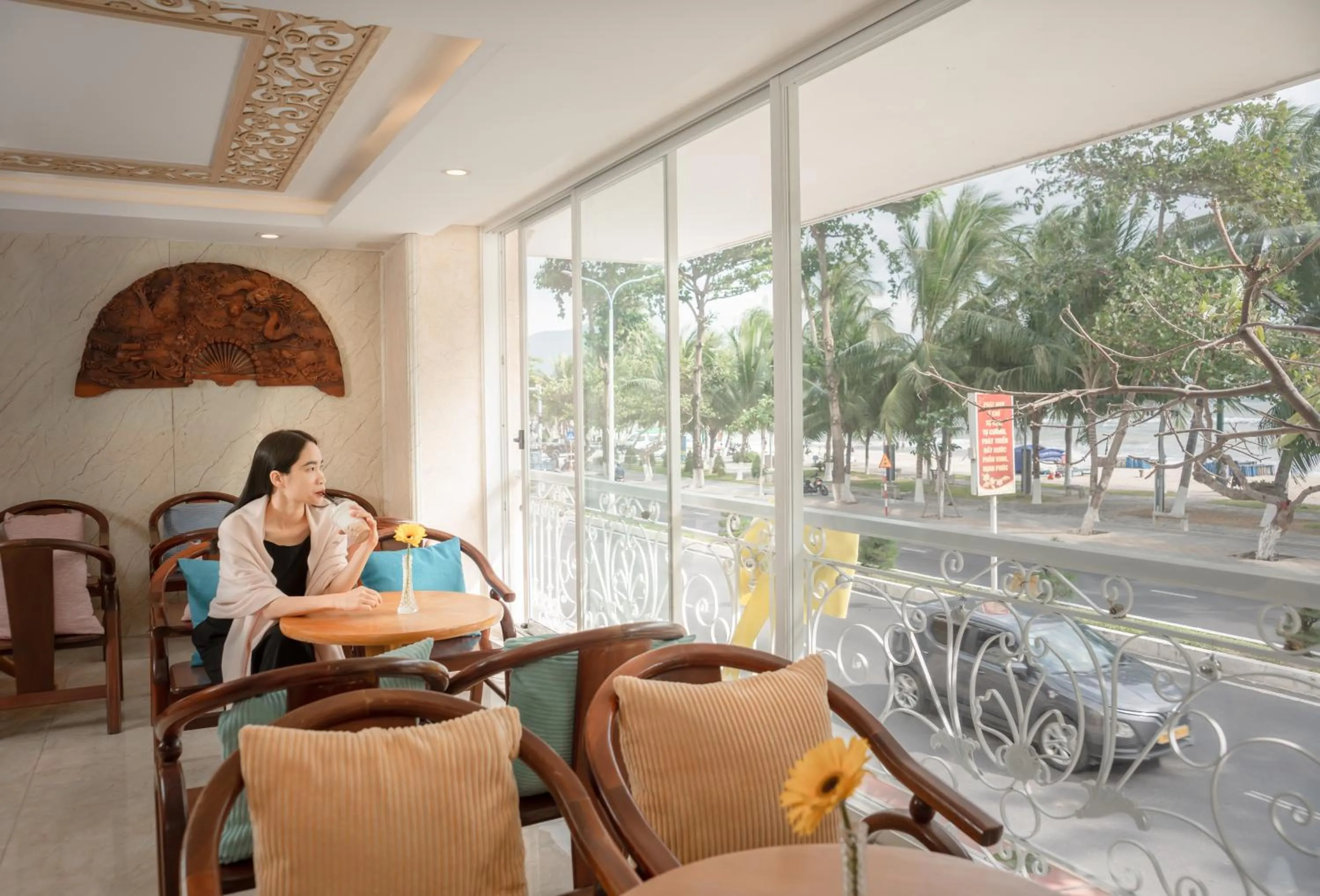 Seating area in Nang Vang Hotel Nha Trang