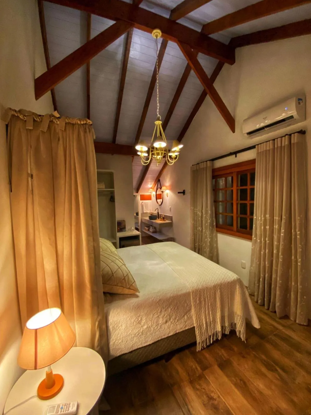 Bed in Pousada La Lavande