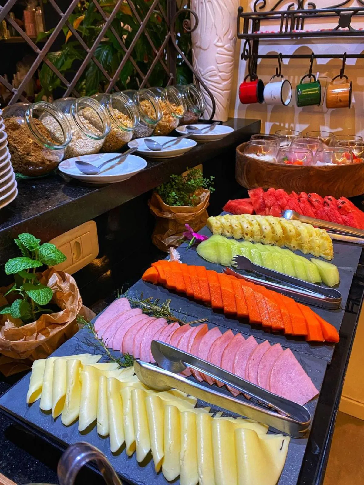 Breakfast in Pousada La Lavande